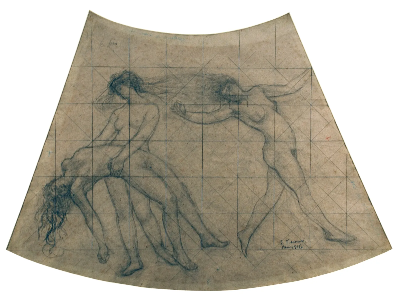 La Danse des heures - Étude pour le plafond du Théâtre municipal de Rio de Janeiro, Eliseu Visconti