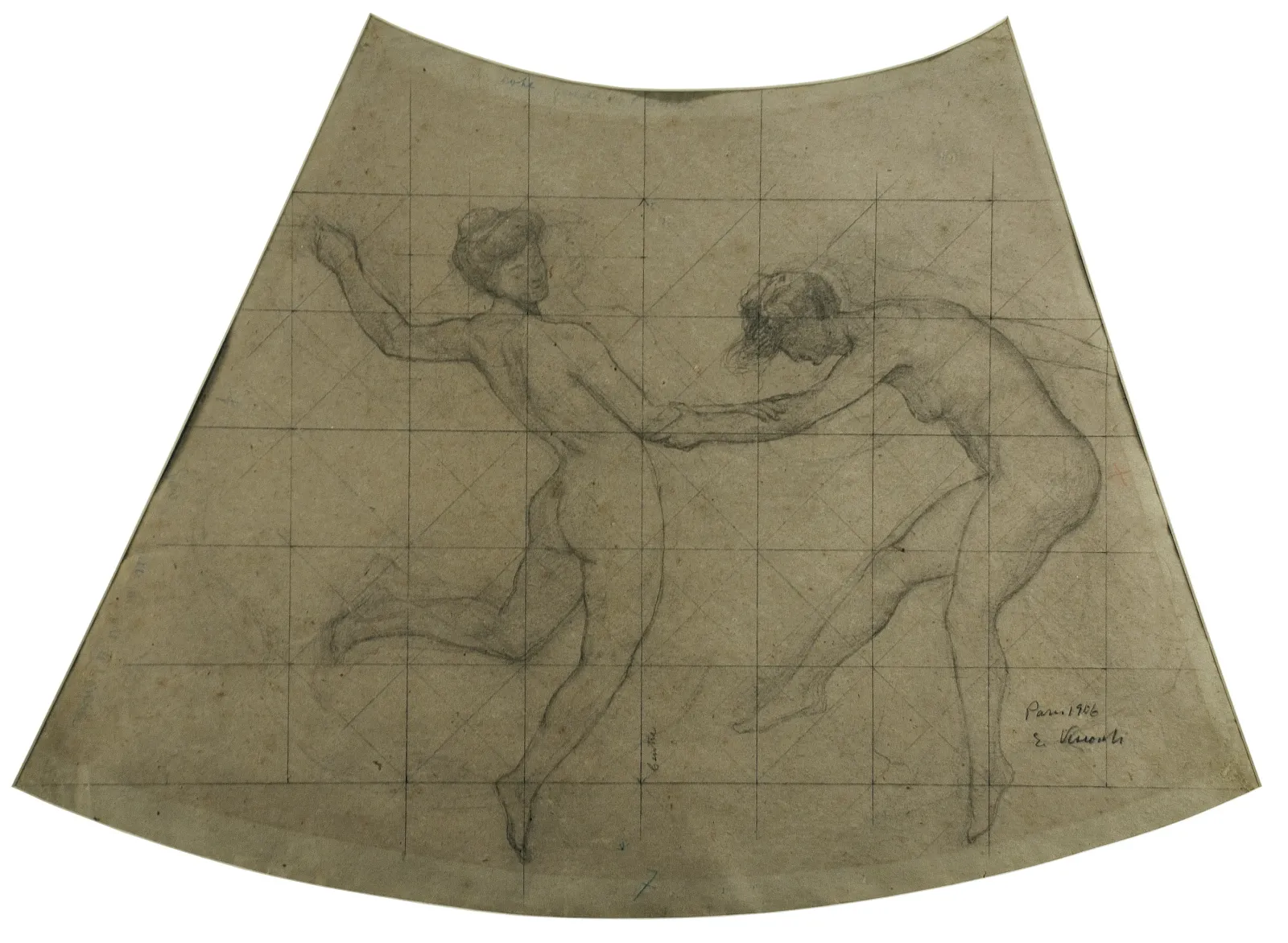 La Danse des heures - Étude pour le plafond du Théâtre municipal de Rio de Janeiro, Eliseu Visconti