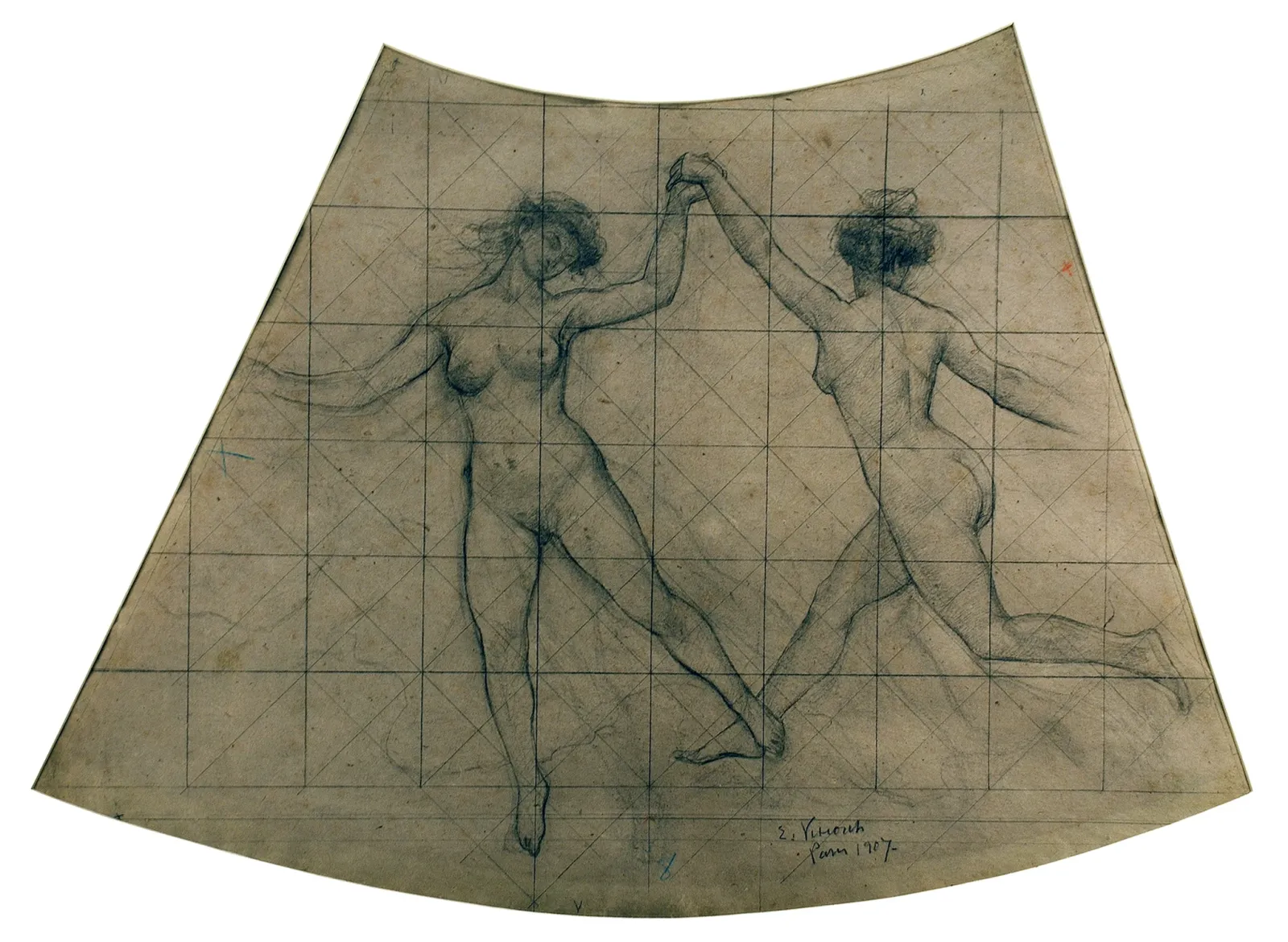 La Danse des heures - Étude pour le plafond du Théâtre municipal de Rio de Janeiro, Eliseu Visconti