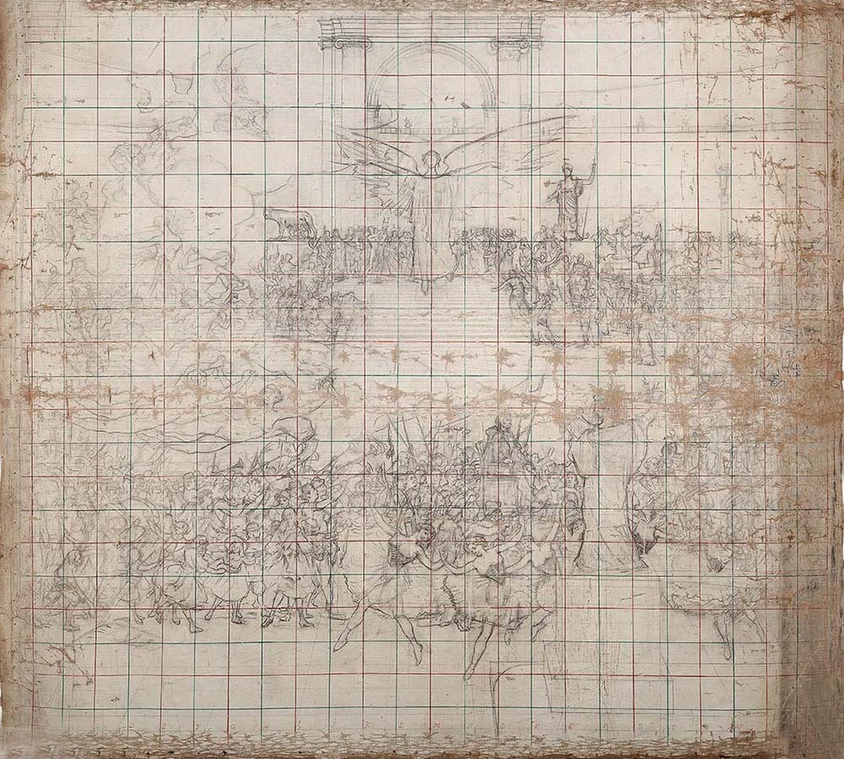 L'Influence des arts sur la civilisation - Étude pour le rideau de scène du Théâtre municipal de Rio de Janeiro, Eliseu Visconti