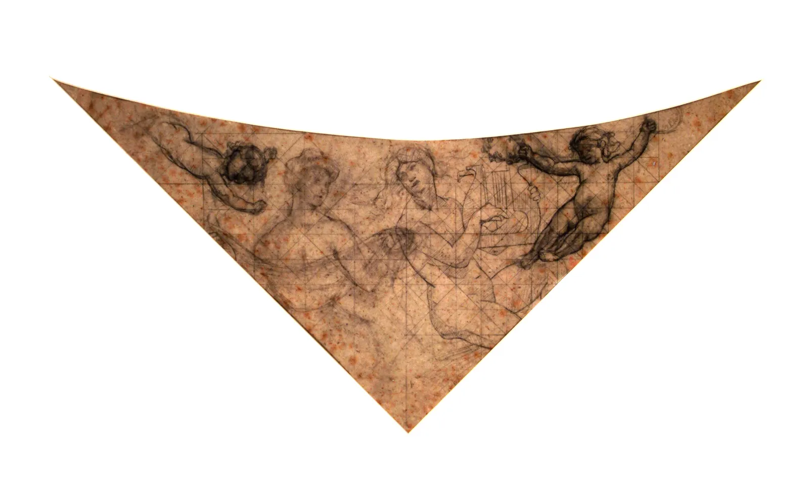 Allégorie de l'art lyrique - Étude pour le triangle du plafond au-dessus de la salle du Théâtre municipal de Rio de Janeiro, Eliseu Visconti