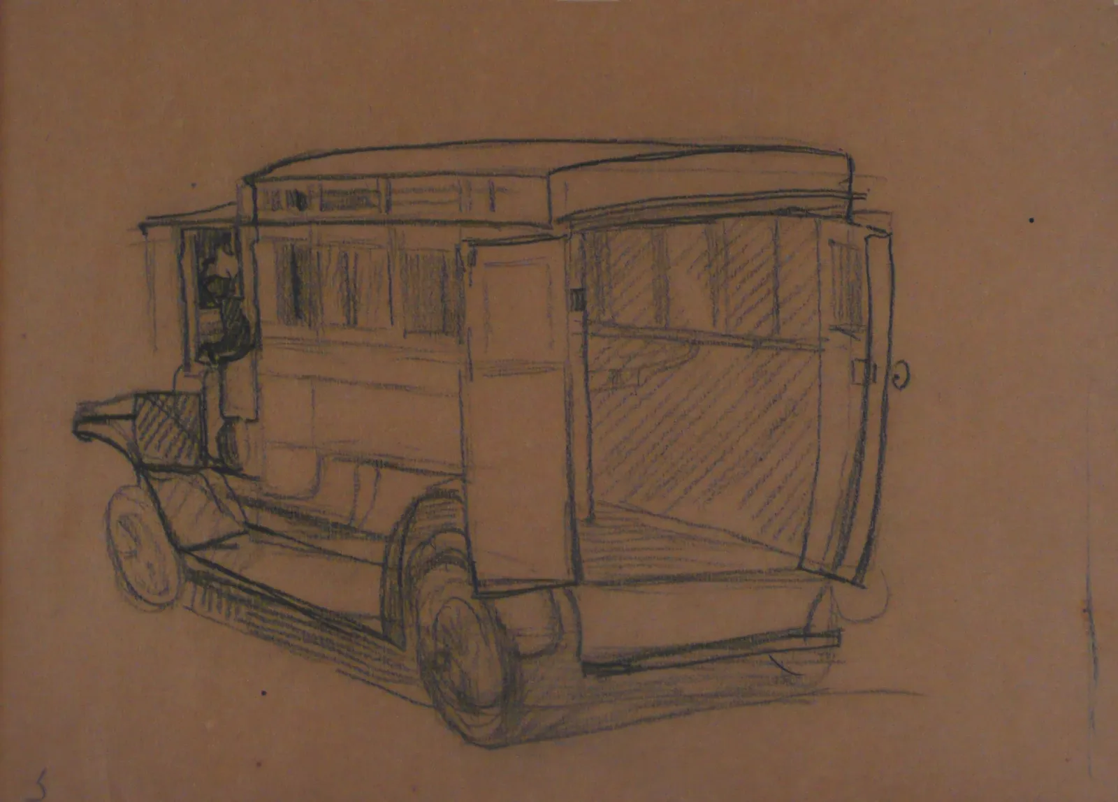 Ambulance - Étude pour « Les Devoirs de la ville » - Triptyque du conseil municipal - Palais Pedro Ernesto - Rio de Janeiro, Eliseu Visconti
