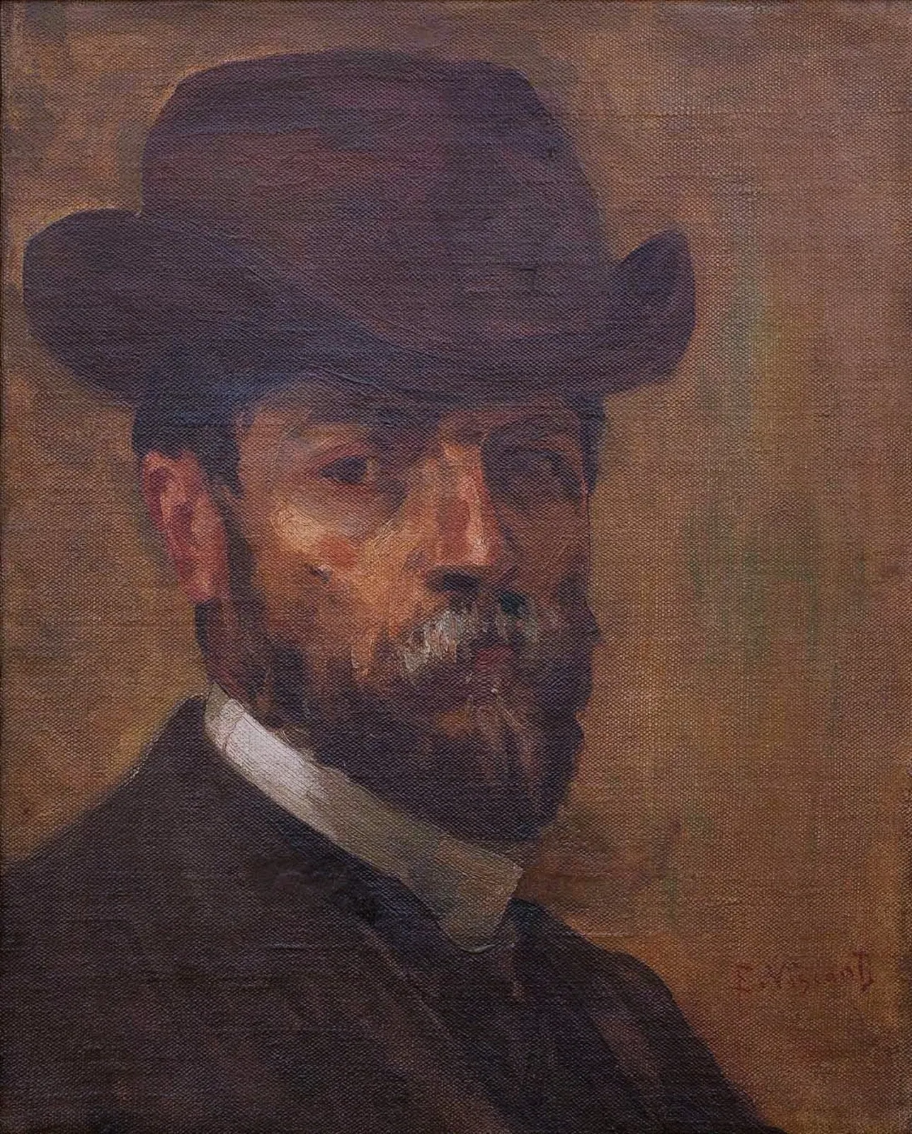 Autoportrait au chapeau vers 1913, Eliseu Visconti