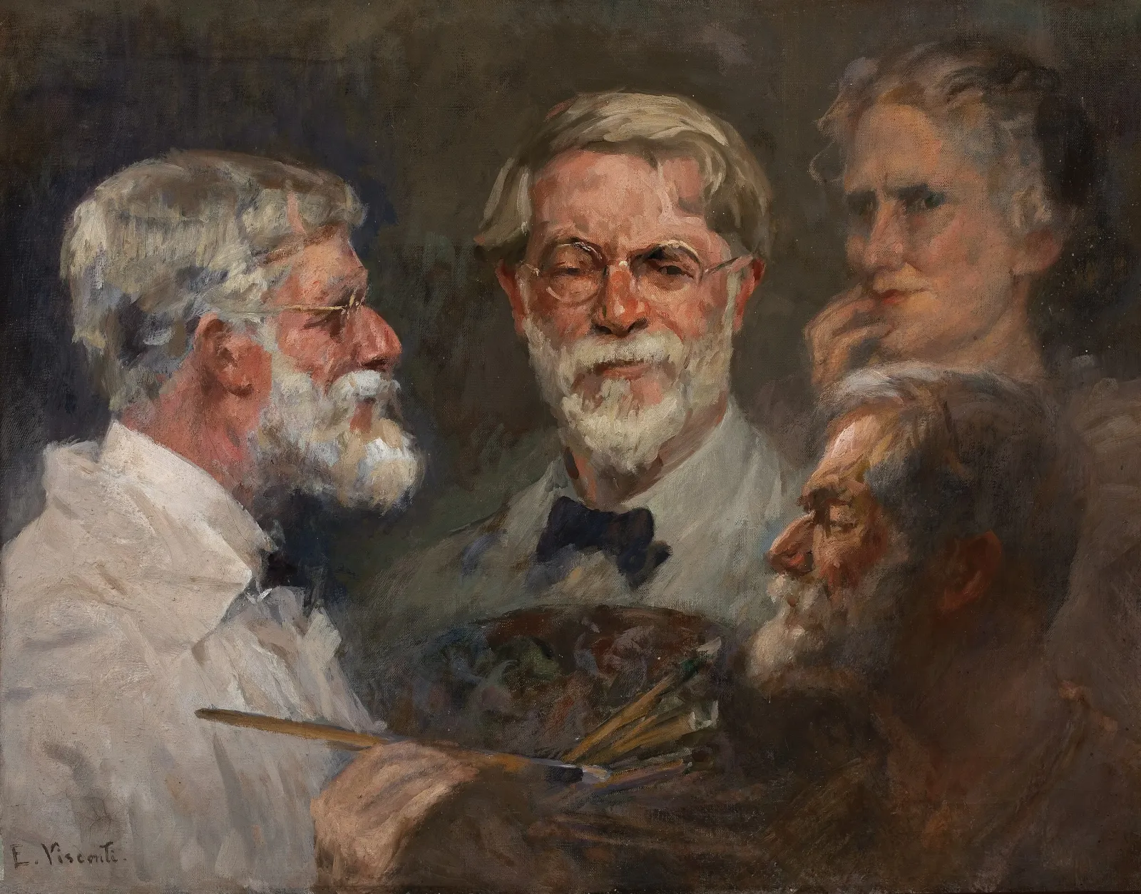 Autoportrait en trois poses, Eliseu Visconti
