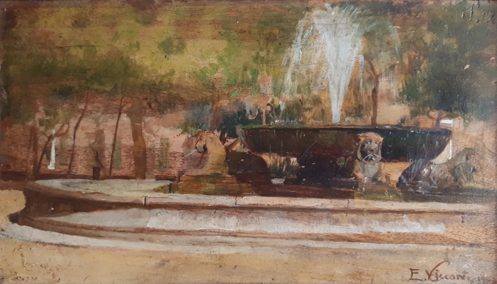 Fontaine à Naples, Eliseu Visconti