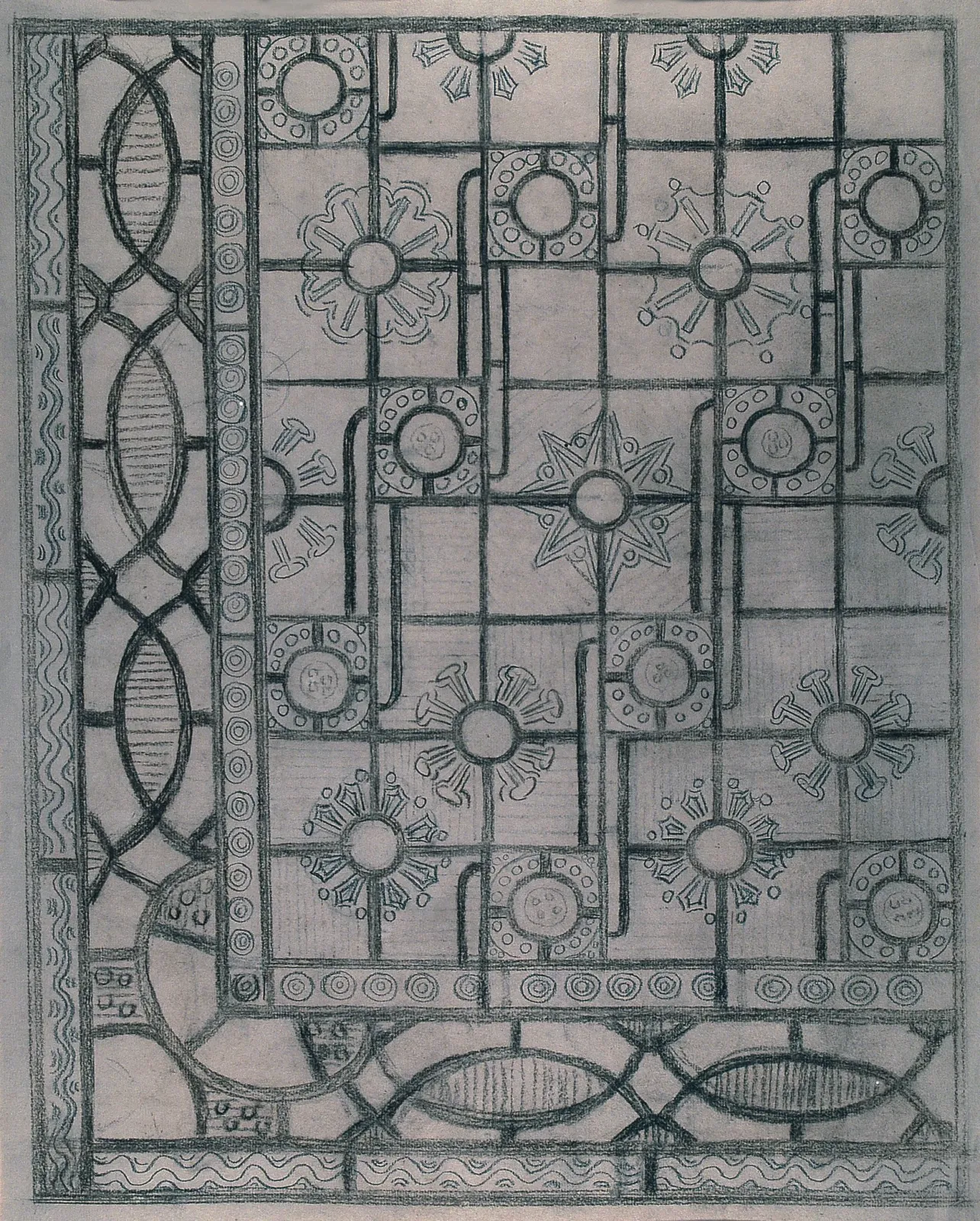 Composition géométrique - Étude pour un sol, Eliseu Visconti