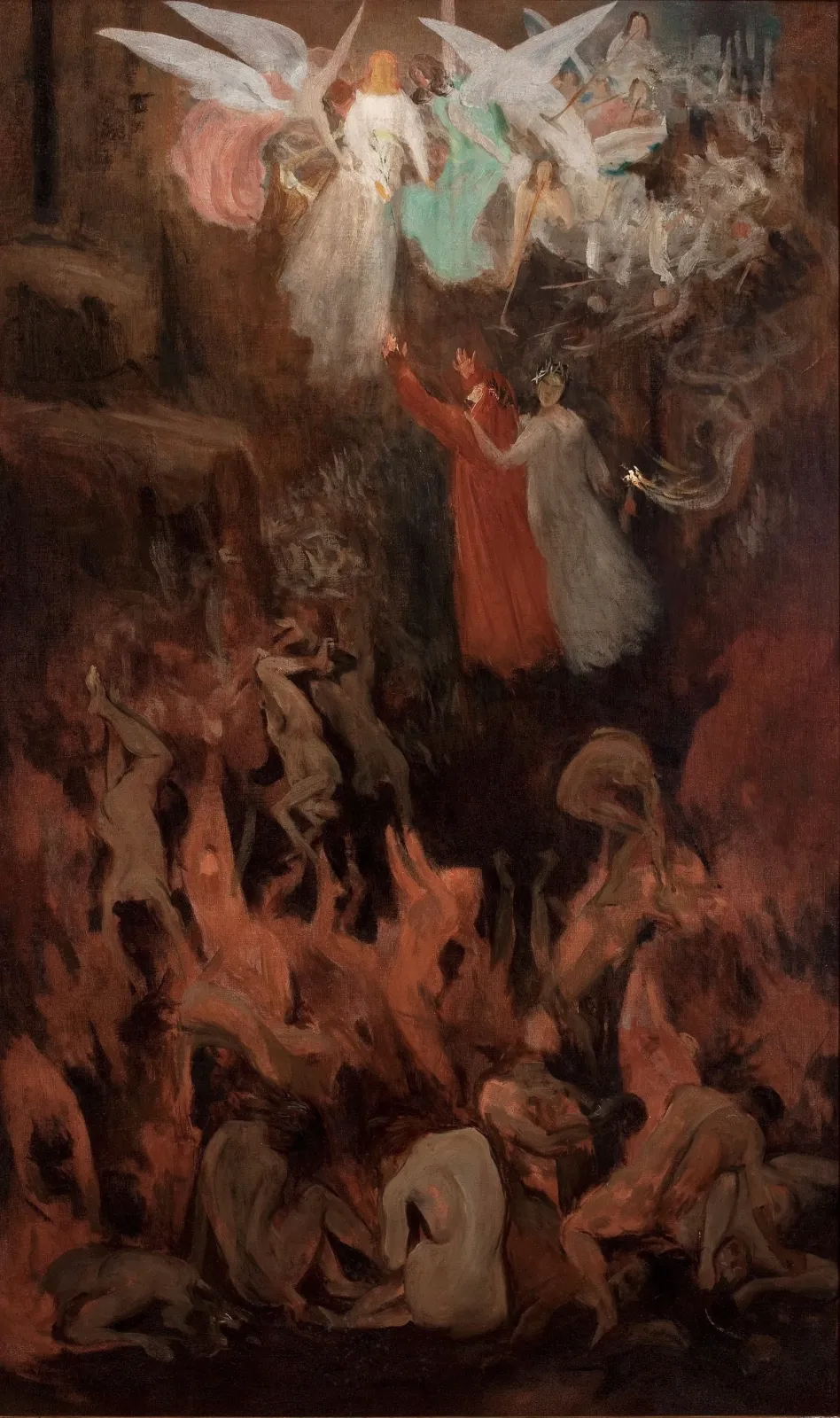 Dante et Virgile montant au Paradis, Eliseu Visconti