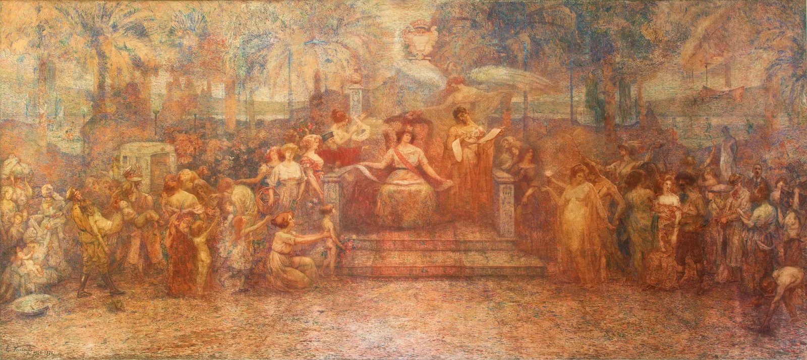 Les Devoirs de la ville (panneau central du triptyque), Eliseu Visconti