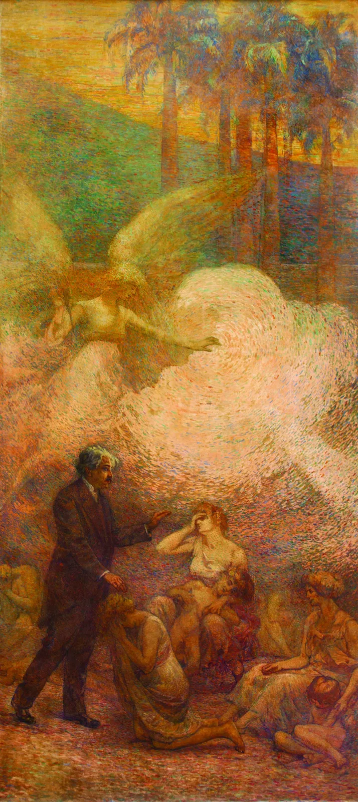 Les Devoirs de la ville (panneau gauche du triptyque) - Oswaldo Cruz, Eliseu Visconti
