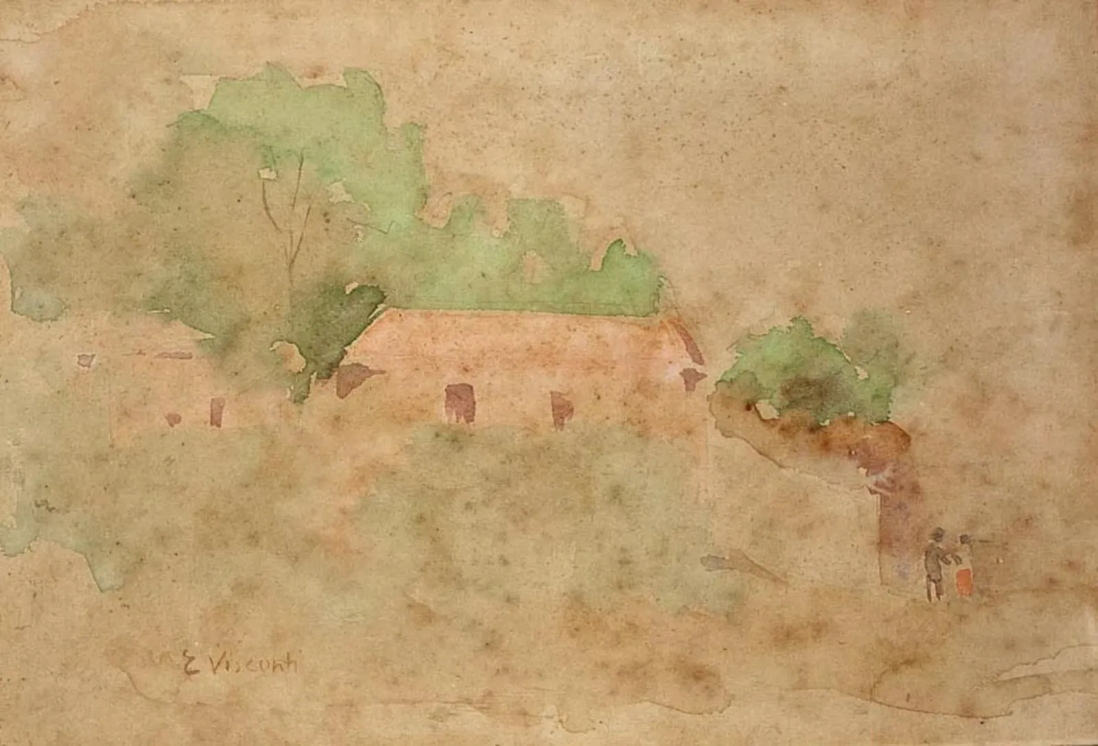 Coteau avec une maison, Eliseu Visconti