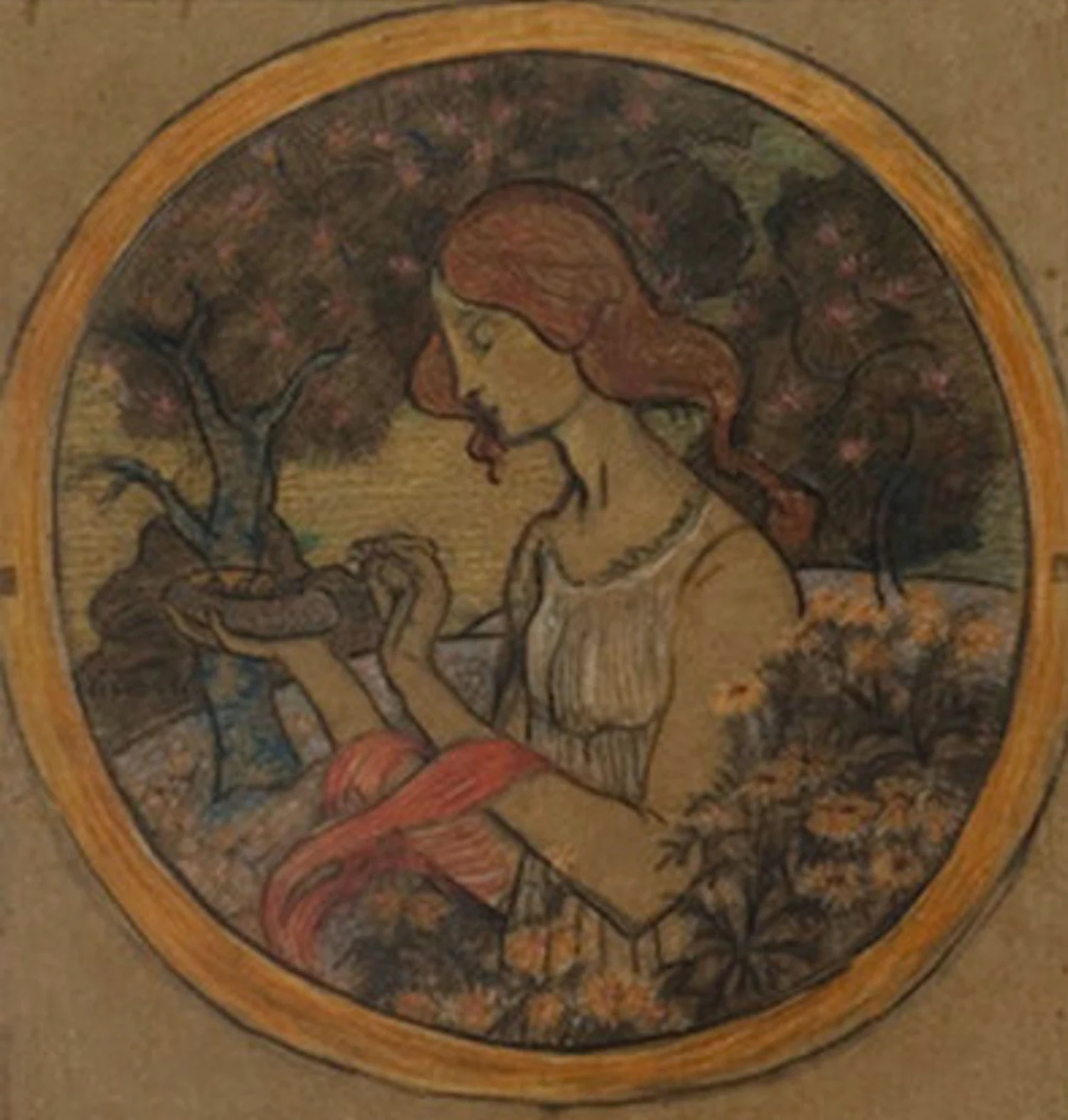 Étude pour « Le Printemps » - Assiette en céramique, Eliseu Visconti