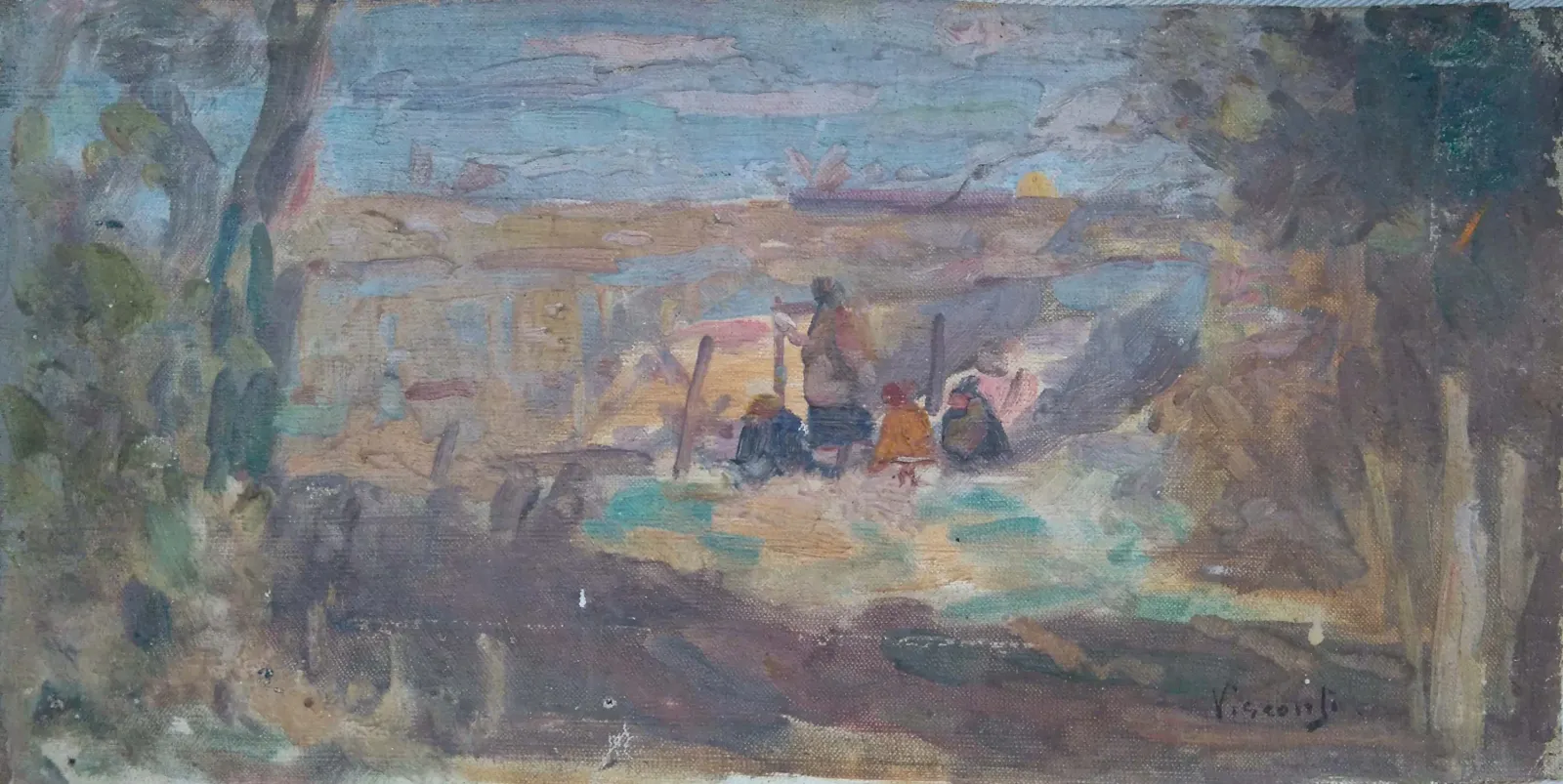Figures près de la clôture, Eliseu Visconti
