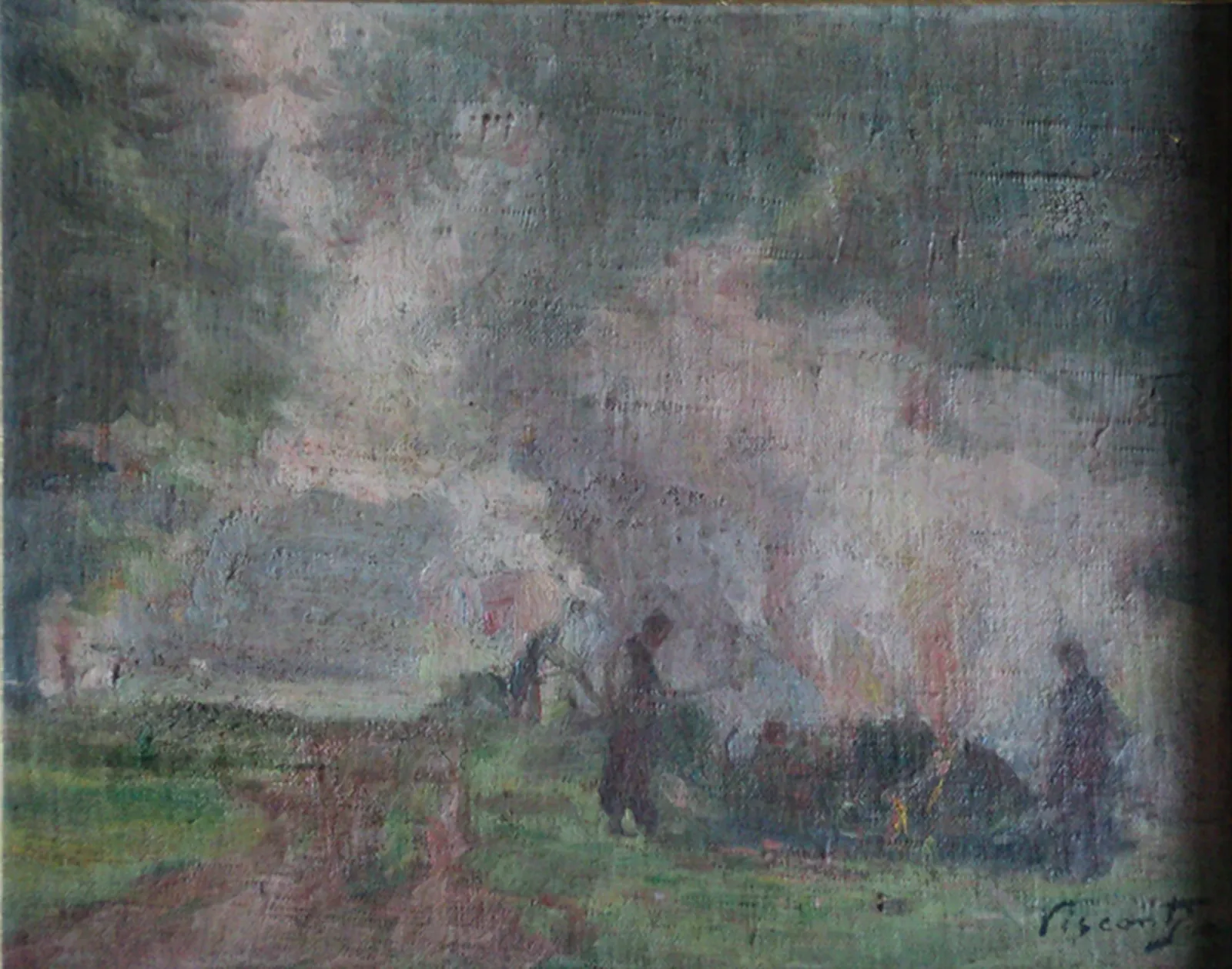 Feu de camp à Saint-Hubert, Eliseu Visconti