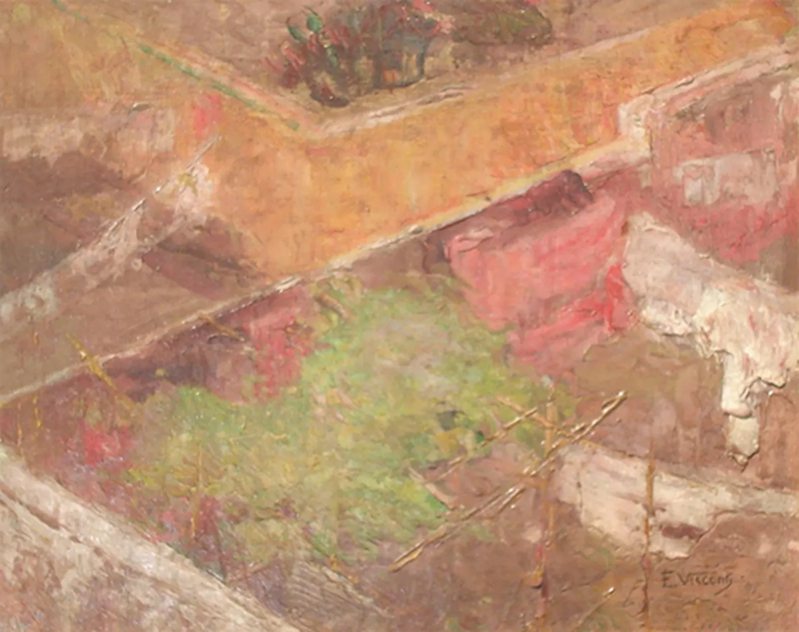 Fond de cour, Eliseu Visconti