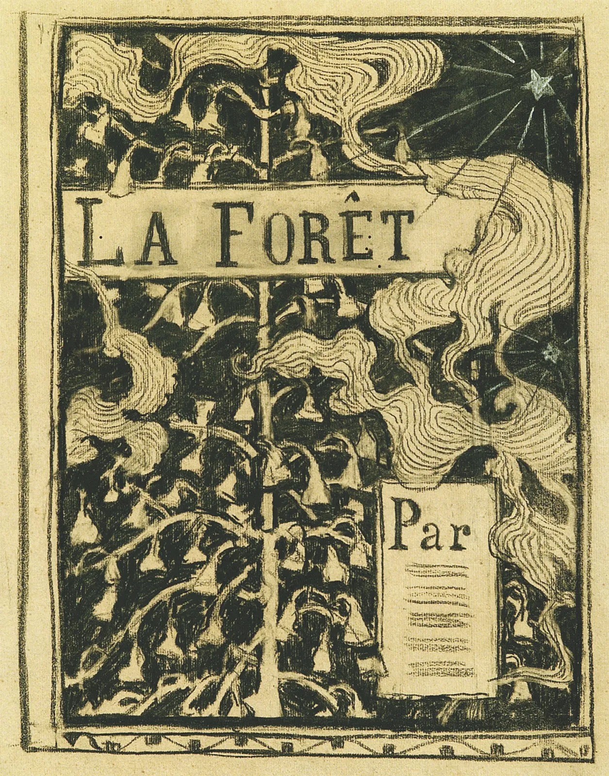 La Forêt - Étude pour une couverture de livre, Eliseu Visconti