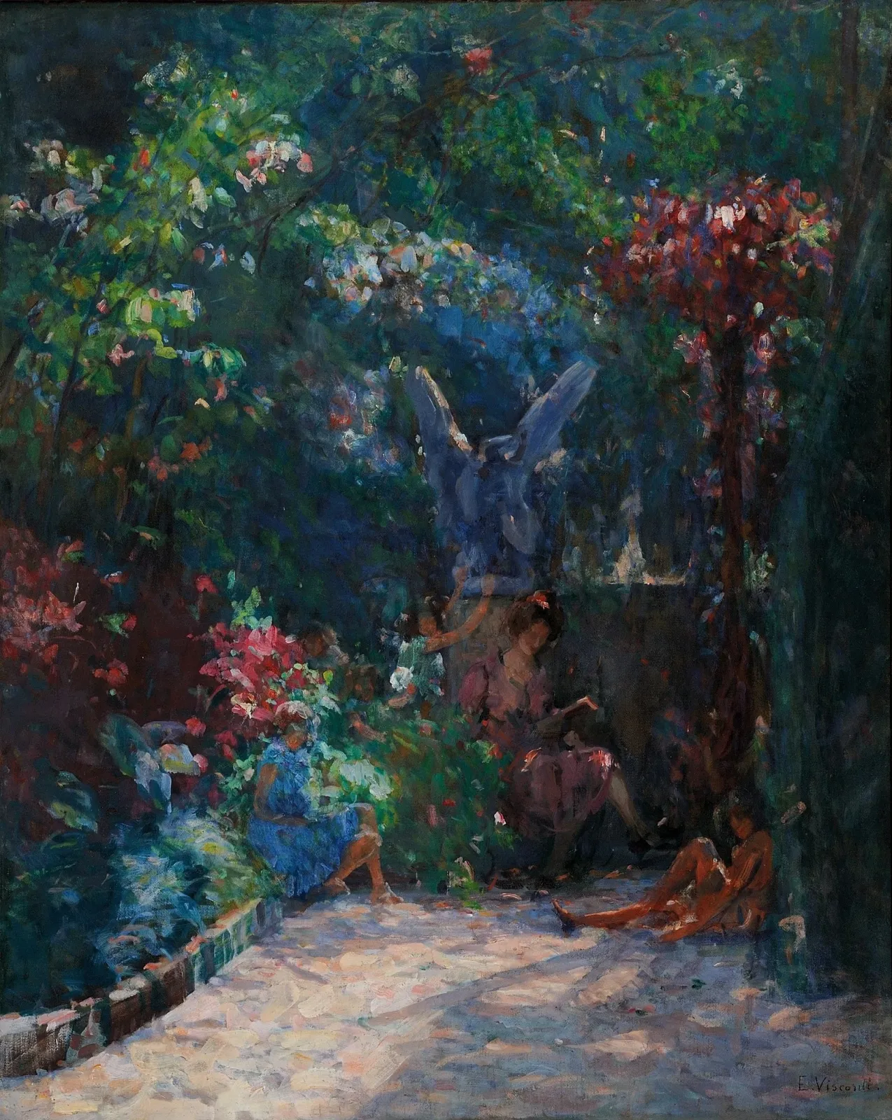 Leçon dans mon jardin, Eliseu Visconti