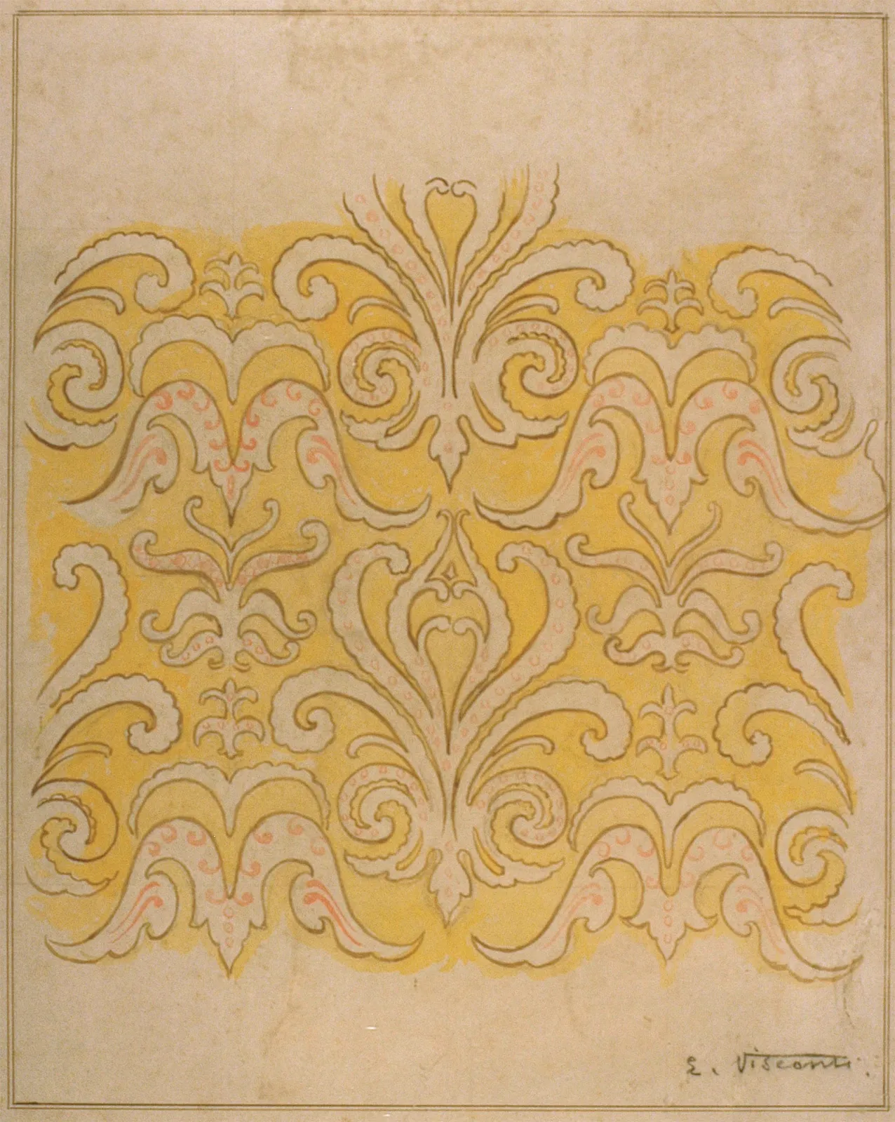 Motif ornemental - Étude pour une frise, Eliseu Visconti