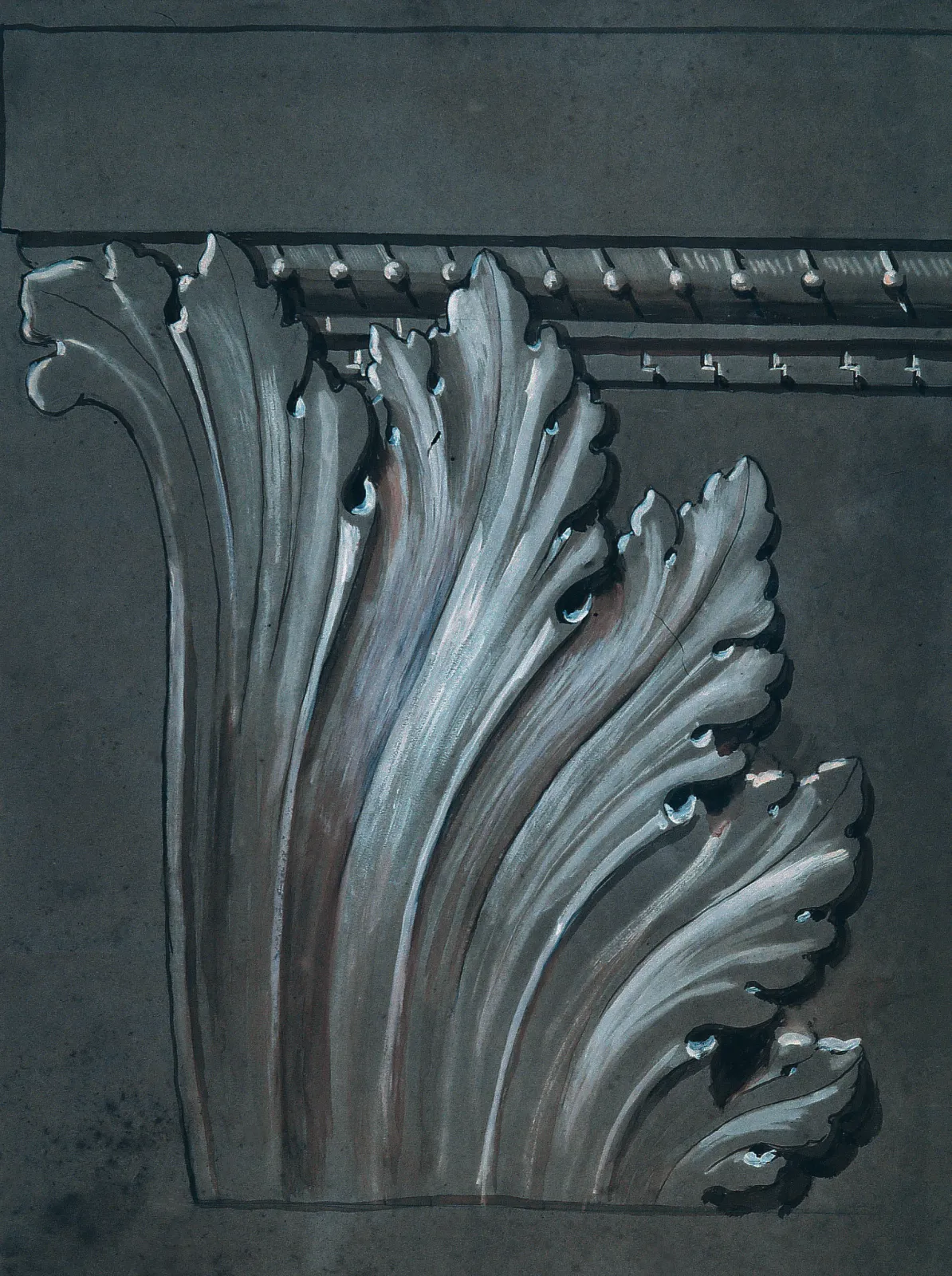 Motif ornemental - Étude pour une corniche, Eliseu Visconti
