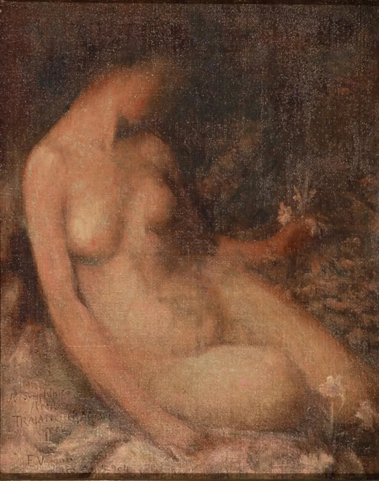 Femme et fleur - Étude pour « Rêve mystique », Eliseu Visconti