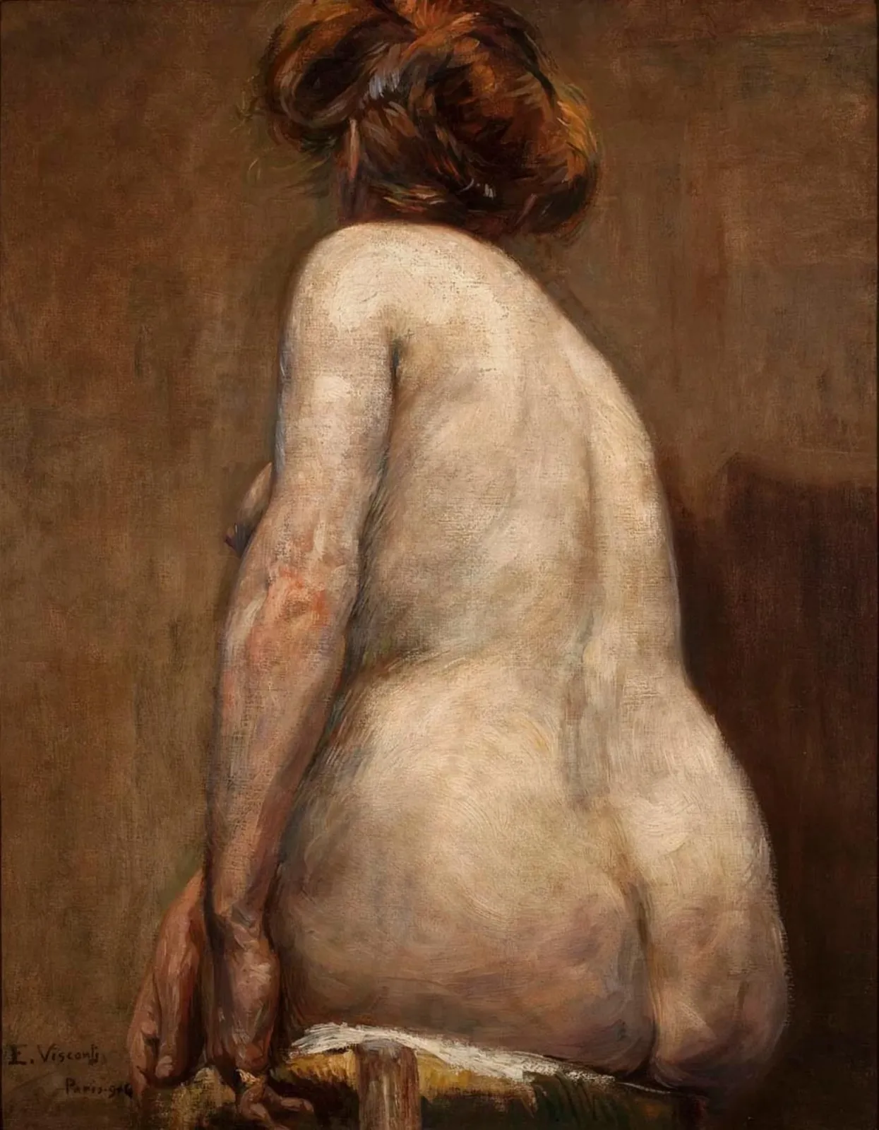 Nu féminin de dos, Eliseu Visconti