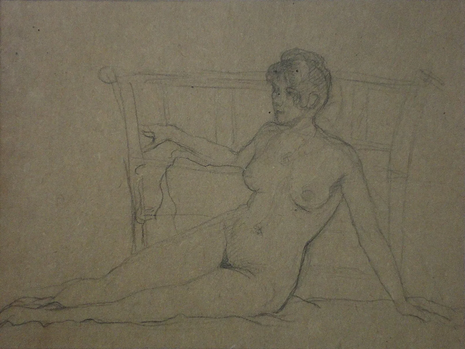 Nu féminin allongé, Eliseu Visconti