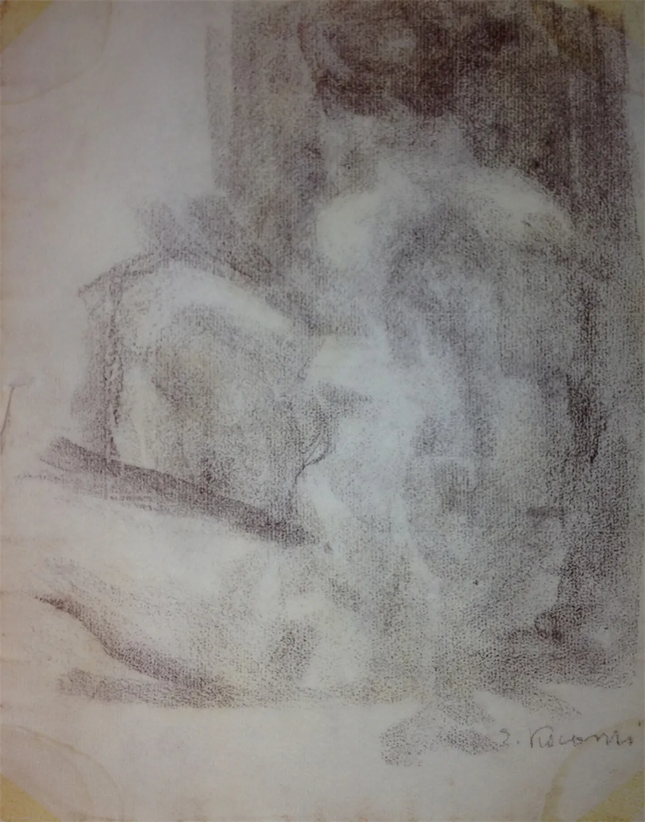 Nu féminin assis, Eliseu Visconti