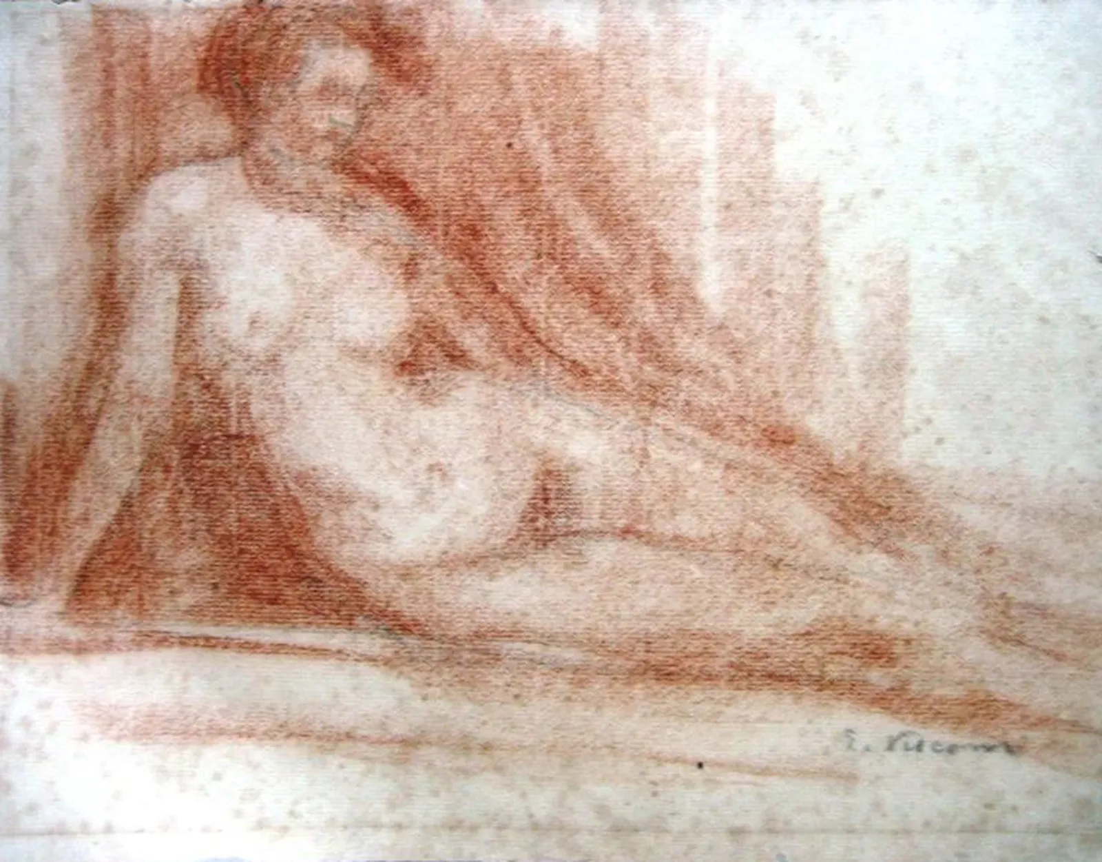 Nu féminin assis, Eliseu Visconti