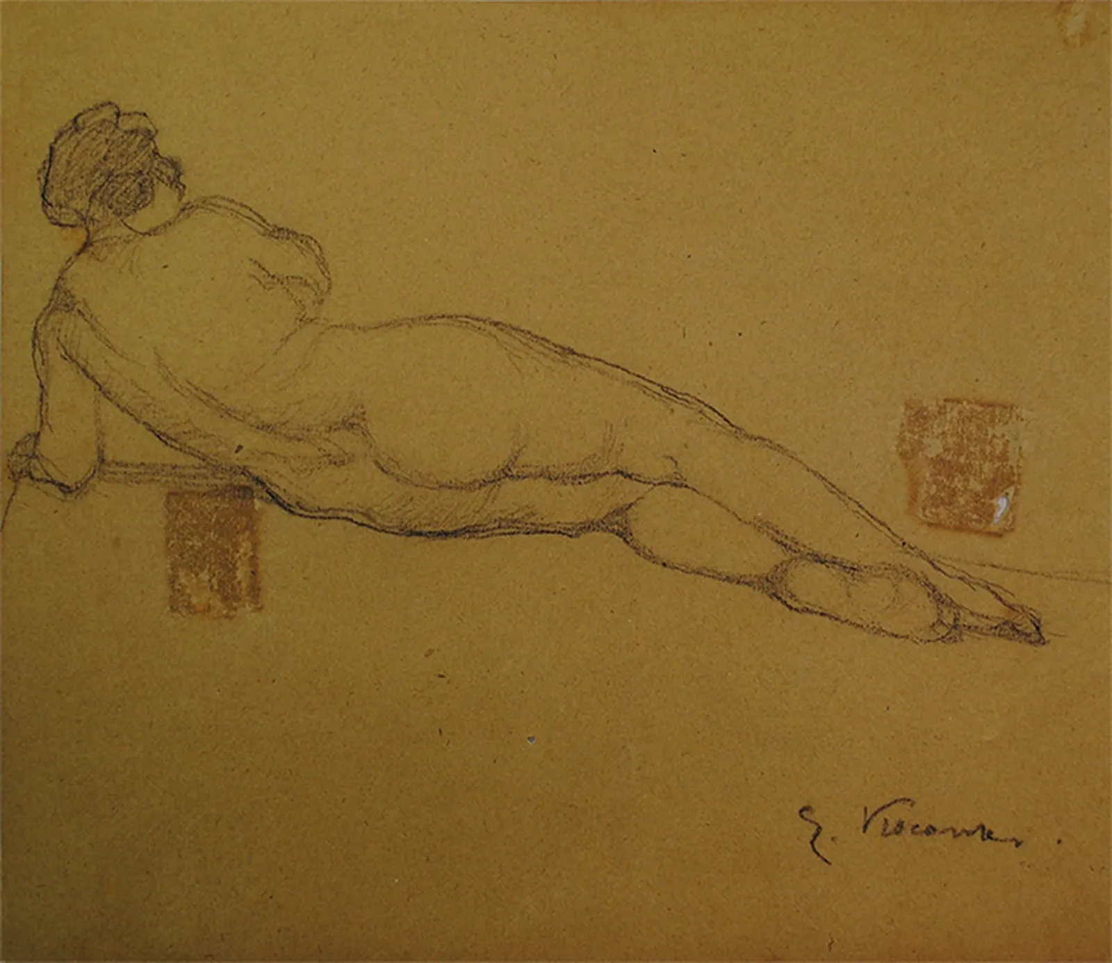 Nu féminin - verso de l'œuvre D461, Eliseu Visconti