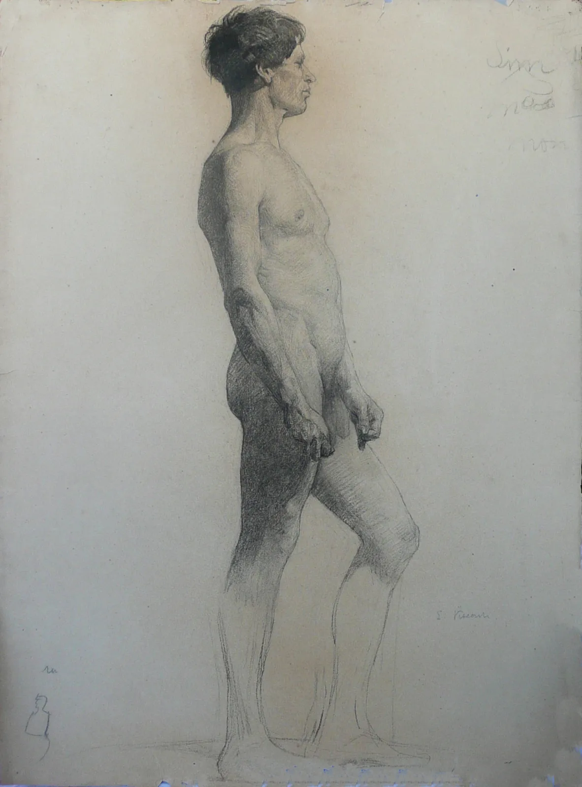 Nu masculin de profil, Eliseu Visconti