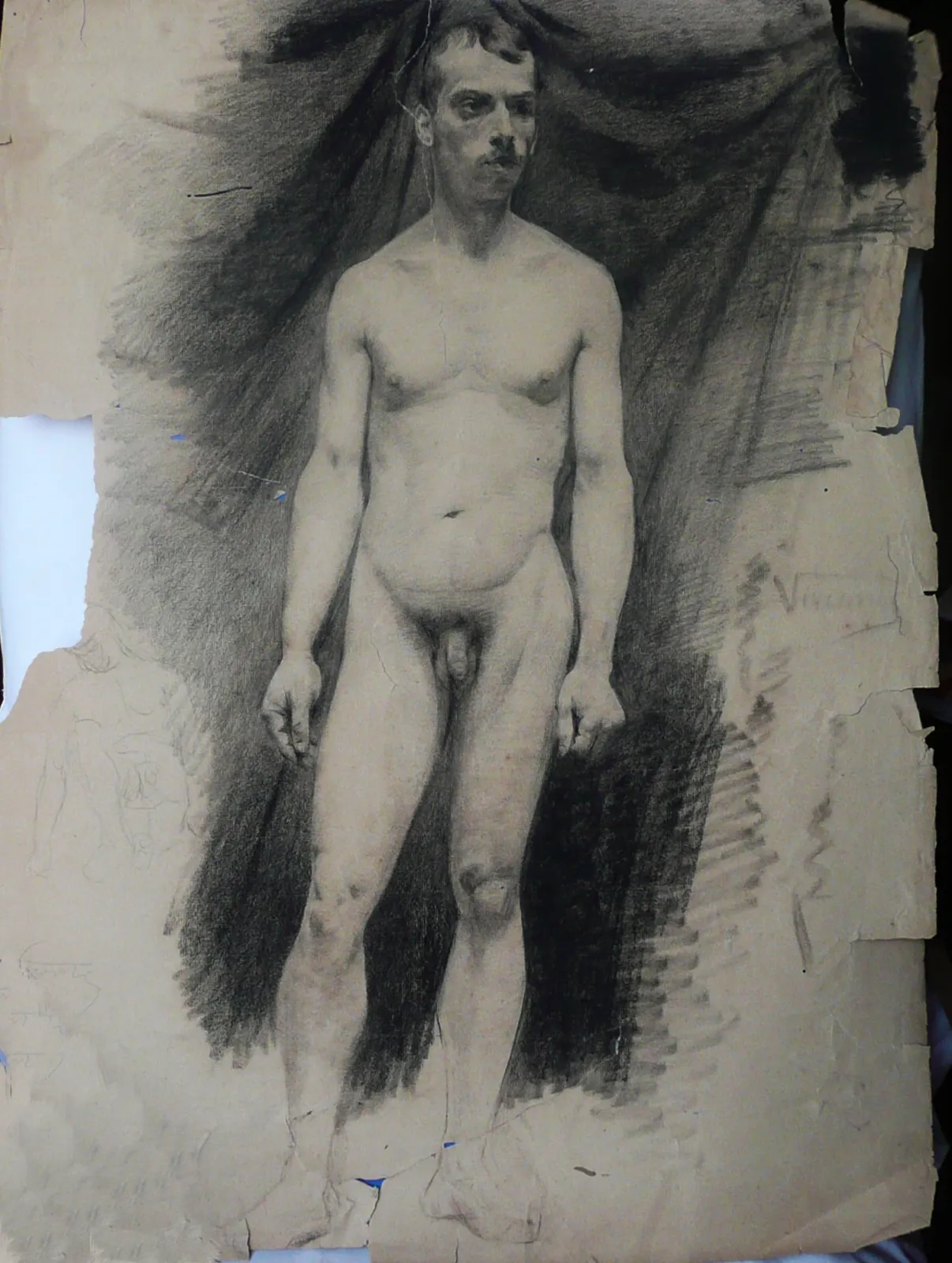 Nu masculin de face, Eliseu Visconti