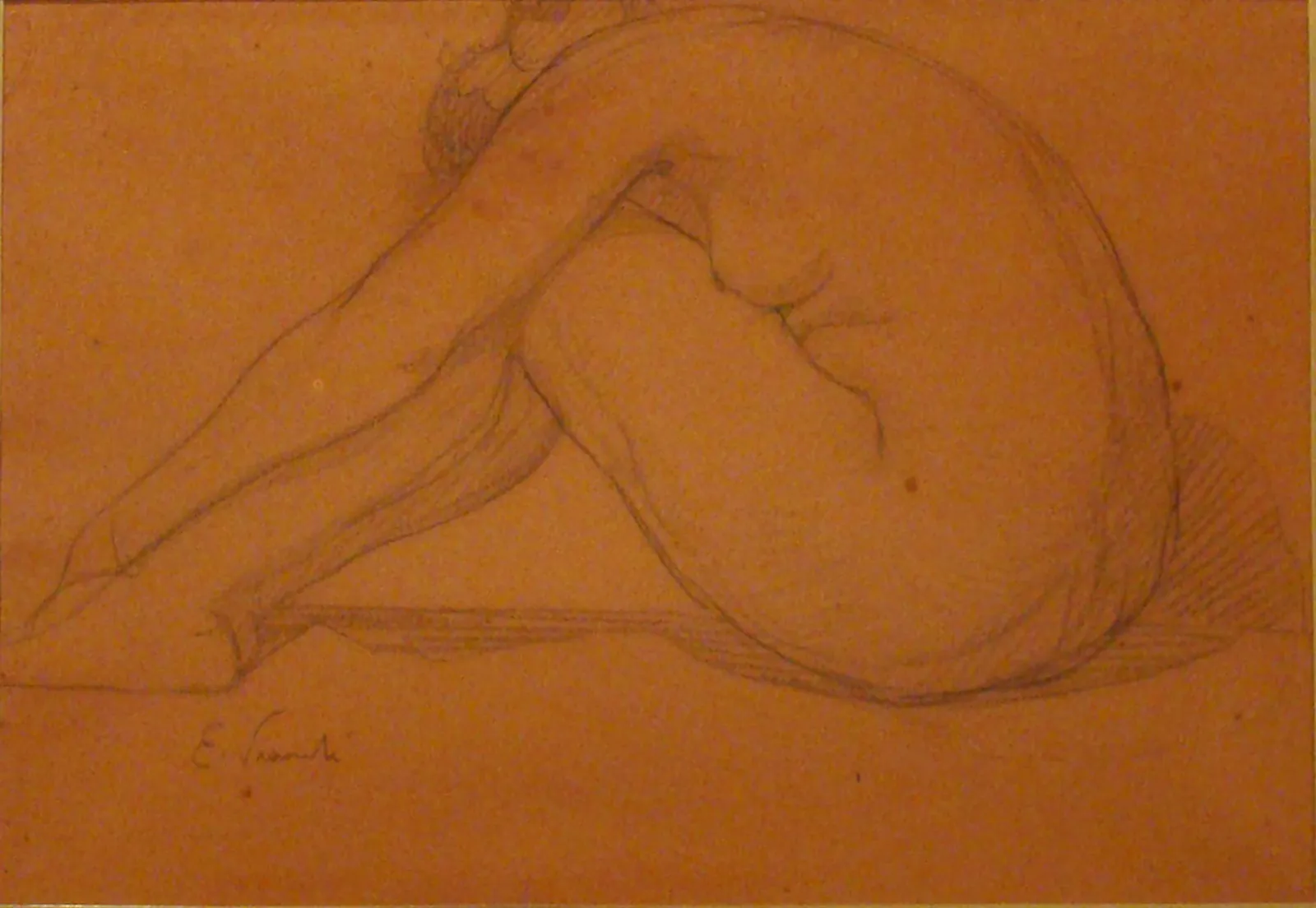 Nu assis, Eliseu Visconti