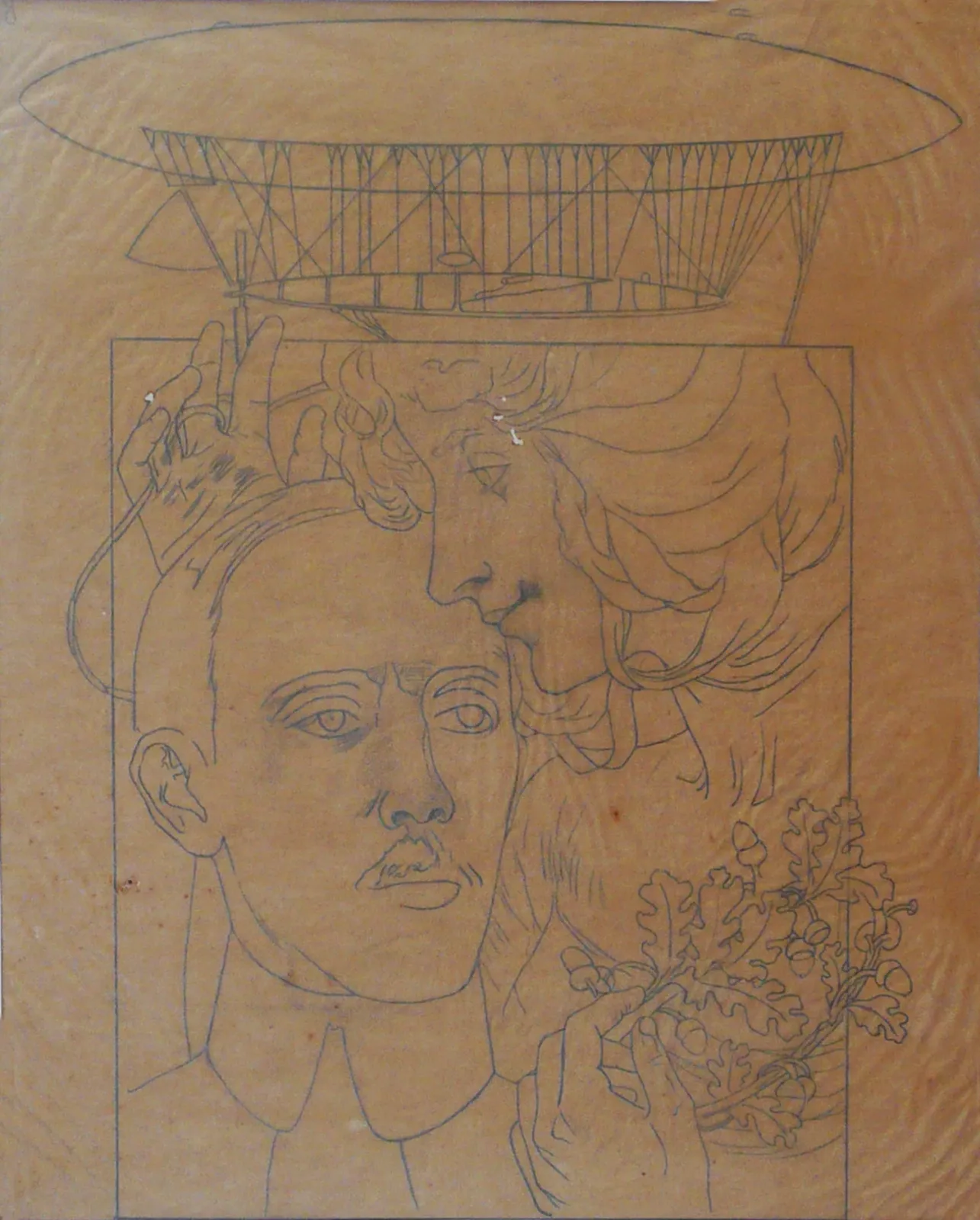 Le Baiser de la Gloire à Santos-Dumont - Étude, Eliseu Visconti