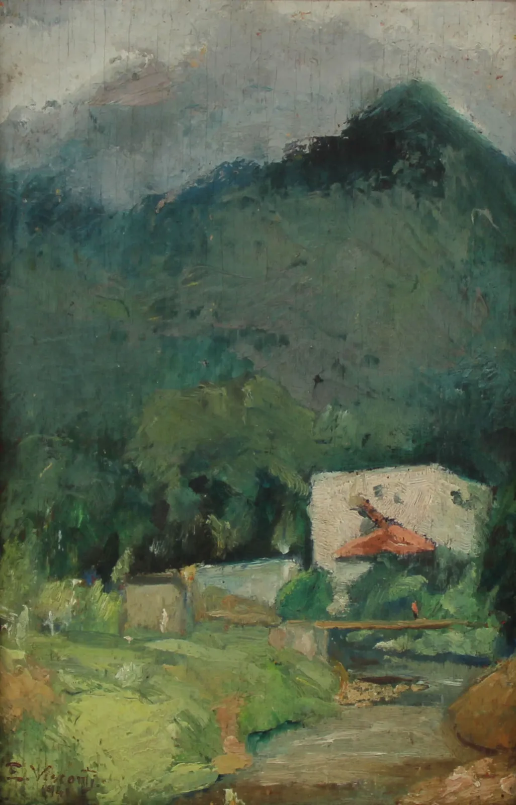 Paysage avec un ruisseau, Eliseu Visconti