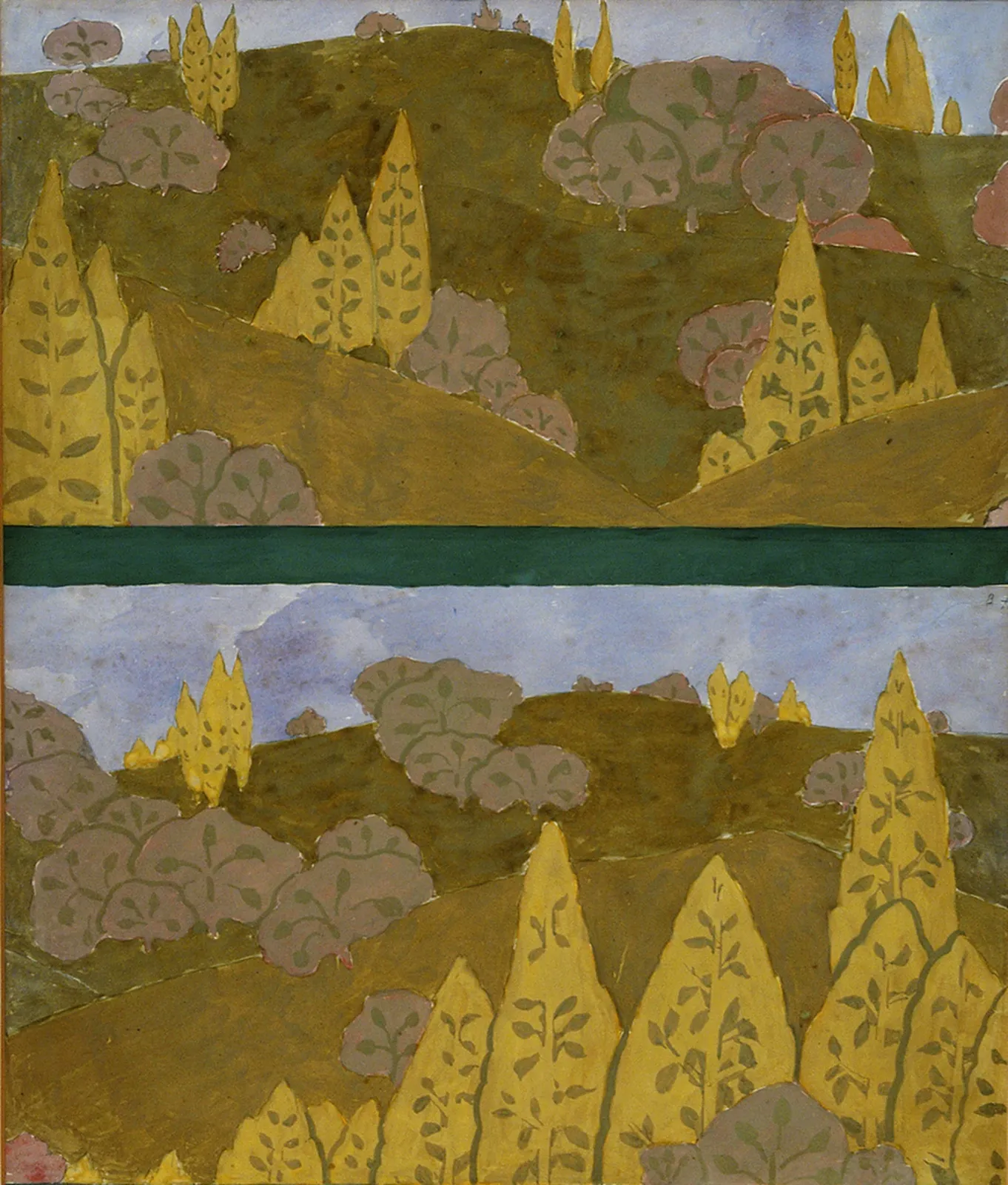Paysage - Étude pour une marqueterie, Eliseu Visconti