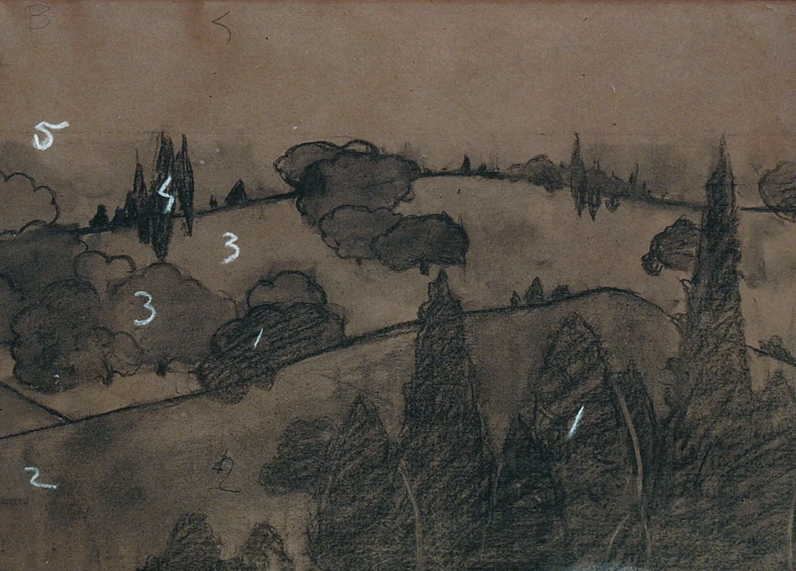 Paysage - Étude pour une marqueterie, Eliseu Visconti