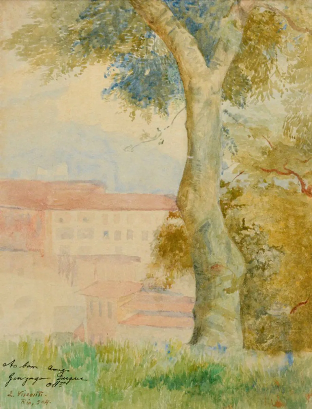 Paysage dans le centre de Rio de Janeiro, Eliseu Visconti