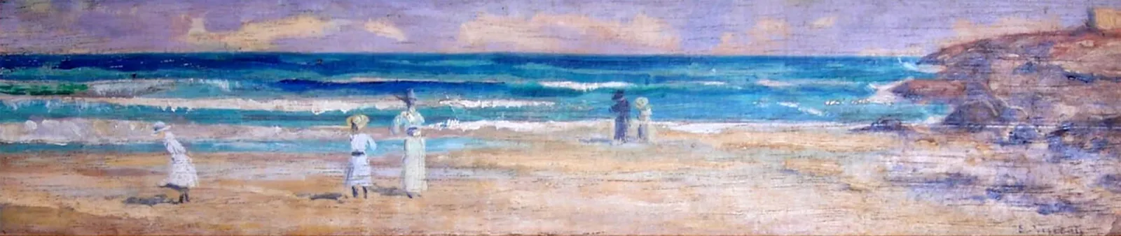 Plage avec des figures, Eliseu Visconti