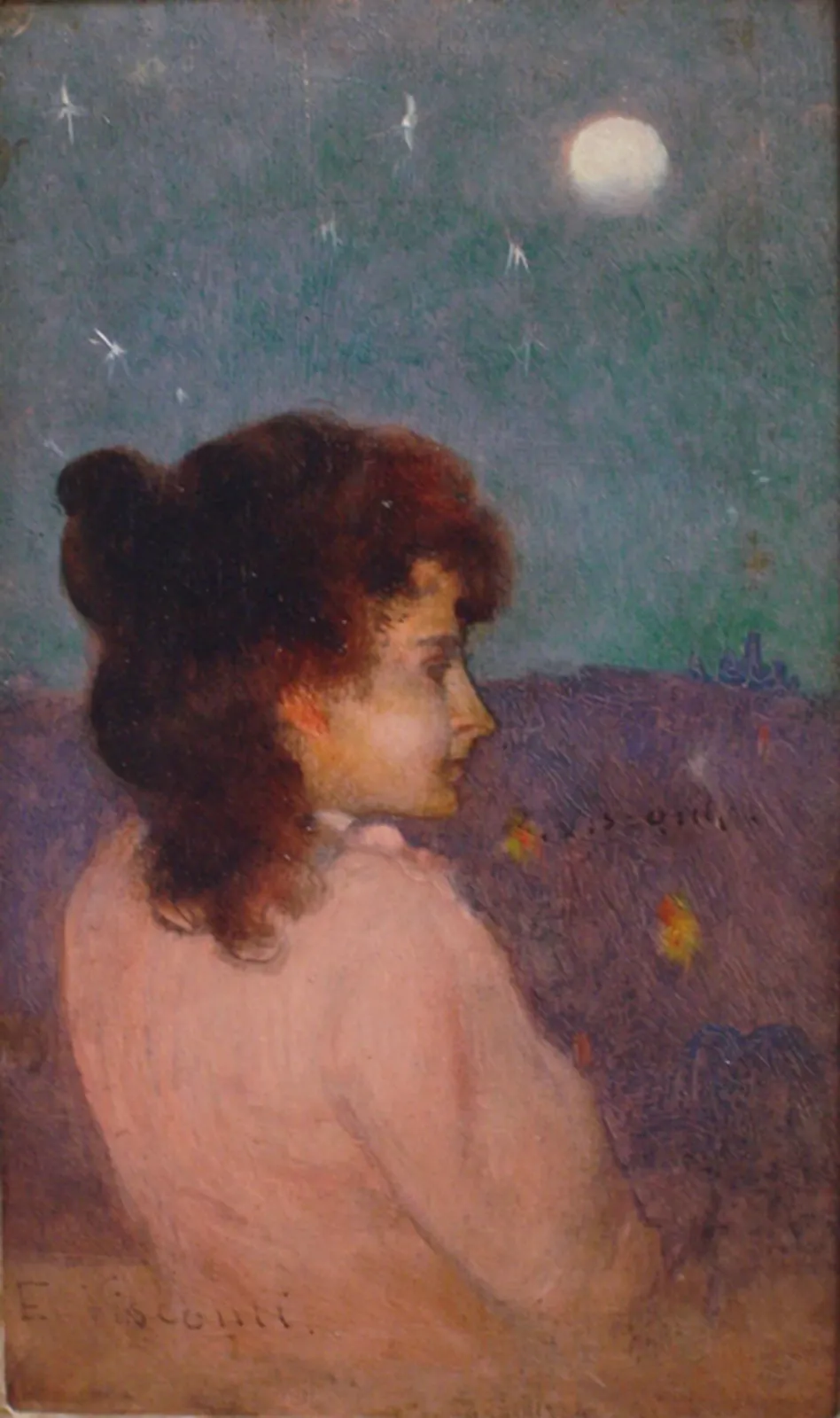 Portrait de jeune fille de profil, Eliseu Visconti
