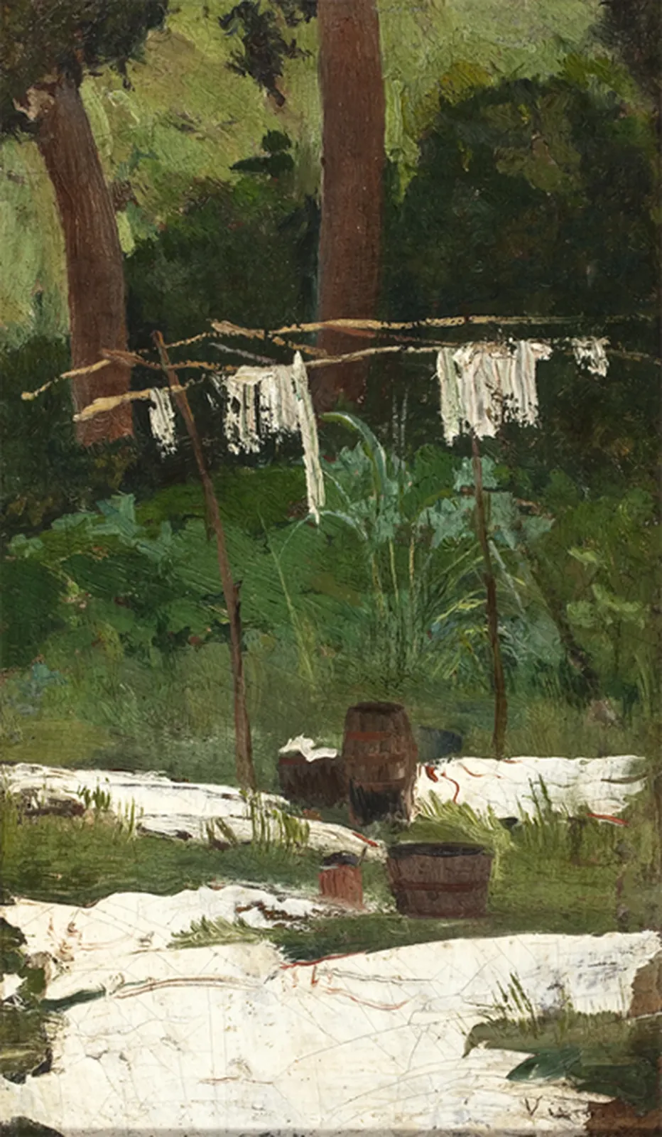 Linge sur la corde, Eliseu Visconti