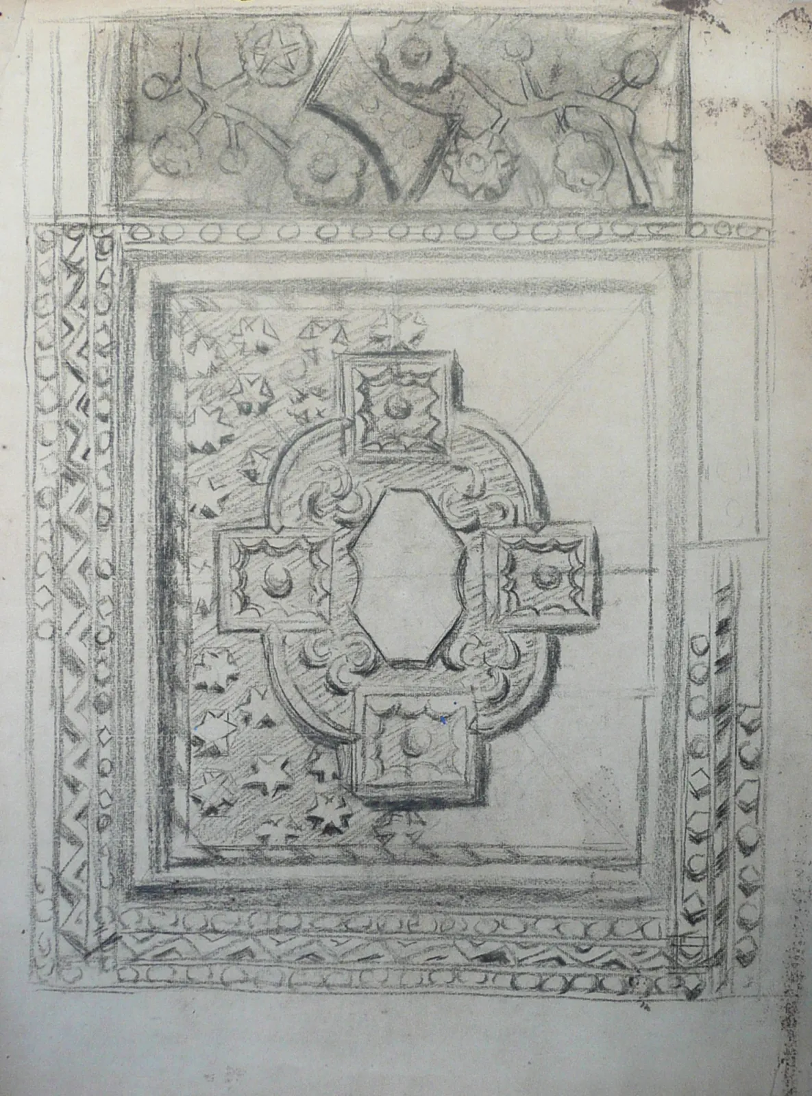 Corniche en plâtre - Étude, Eliseu Visconti