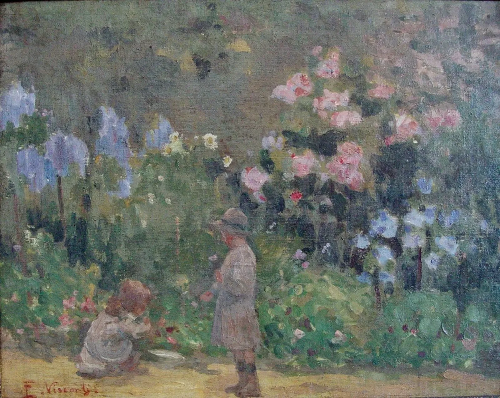 Tobias et Afonso au parc, Eliseu Visconti