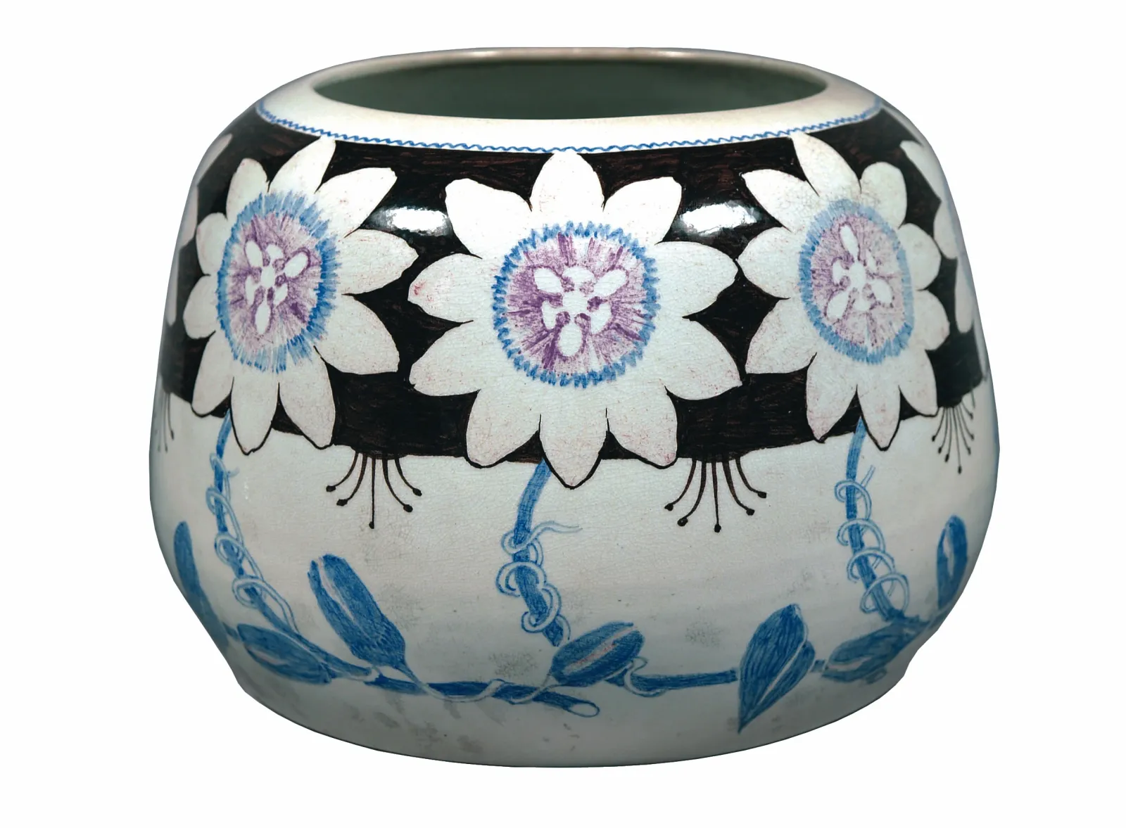 Vase décoré de fleurs de passiflore, Eliseu Visconti