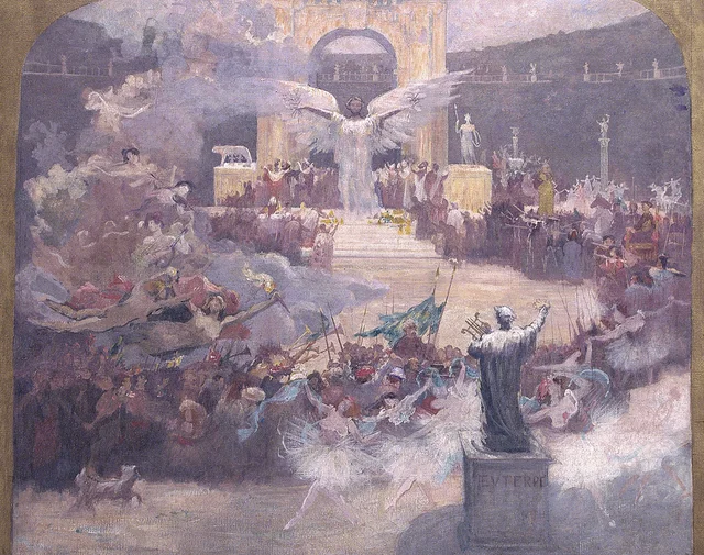 A influência das Artes sobre a Civilização - Estudo para o pano de boca do Theatro Municipal do Rio de Janeiro, Eliseu Visconti