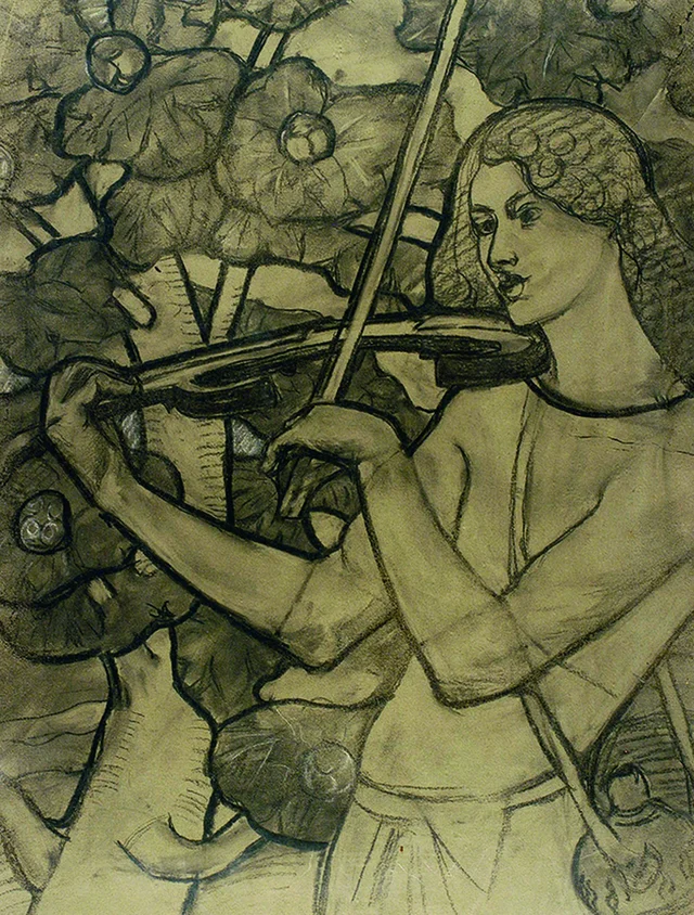 La música - Estudio para una vidriera