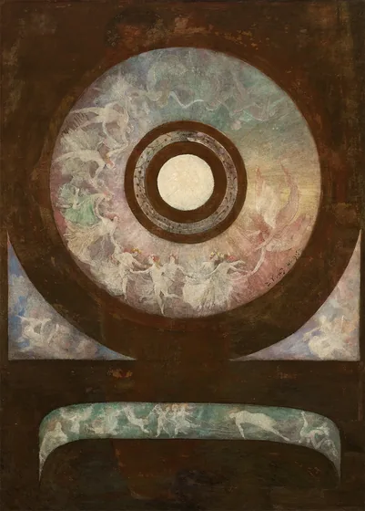 Le Passage du jour - Première composition pour le plafond et l'avant-scène de la salle de spectacle du Théâtre municipal de Rio de Janeiro