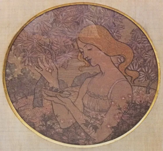 Le Printemps - Étude pour une assiette en céramique