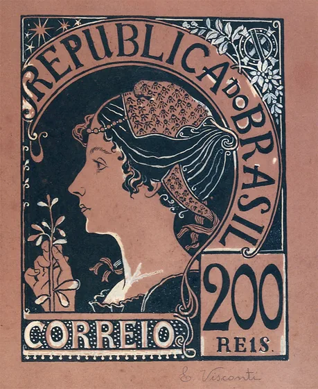La République - Étude pour un timbre de la série lauréate du concours des Postes de 1904