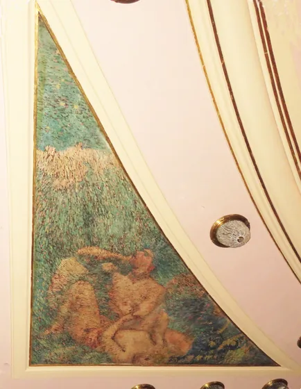 Allégorie du drame - Francesca da Rimini - Triangle du plafond au-dessus de la salle du Théâtre municipal de Rio de Janeiro