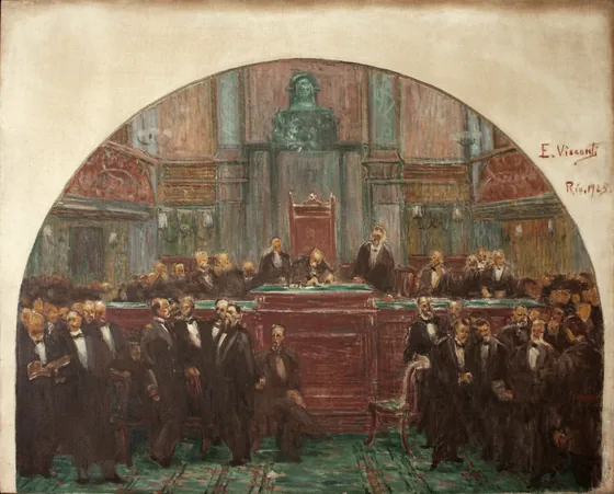 Signature de la Constitution de 1891 - Deuxième étude pour le palais Tiradentes