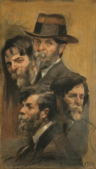 Autoportrait en quatre poses